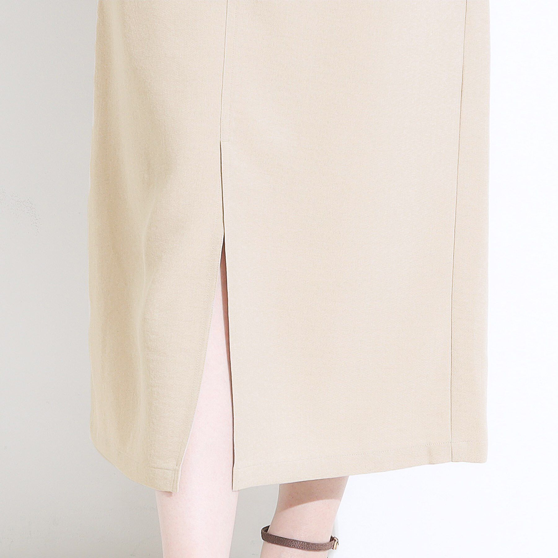 SHOO･LA･RUE「【S-LL】大人のきれいめカジュアルに 麻調カーゴナロースカート」|スカート|