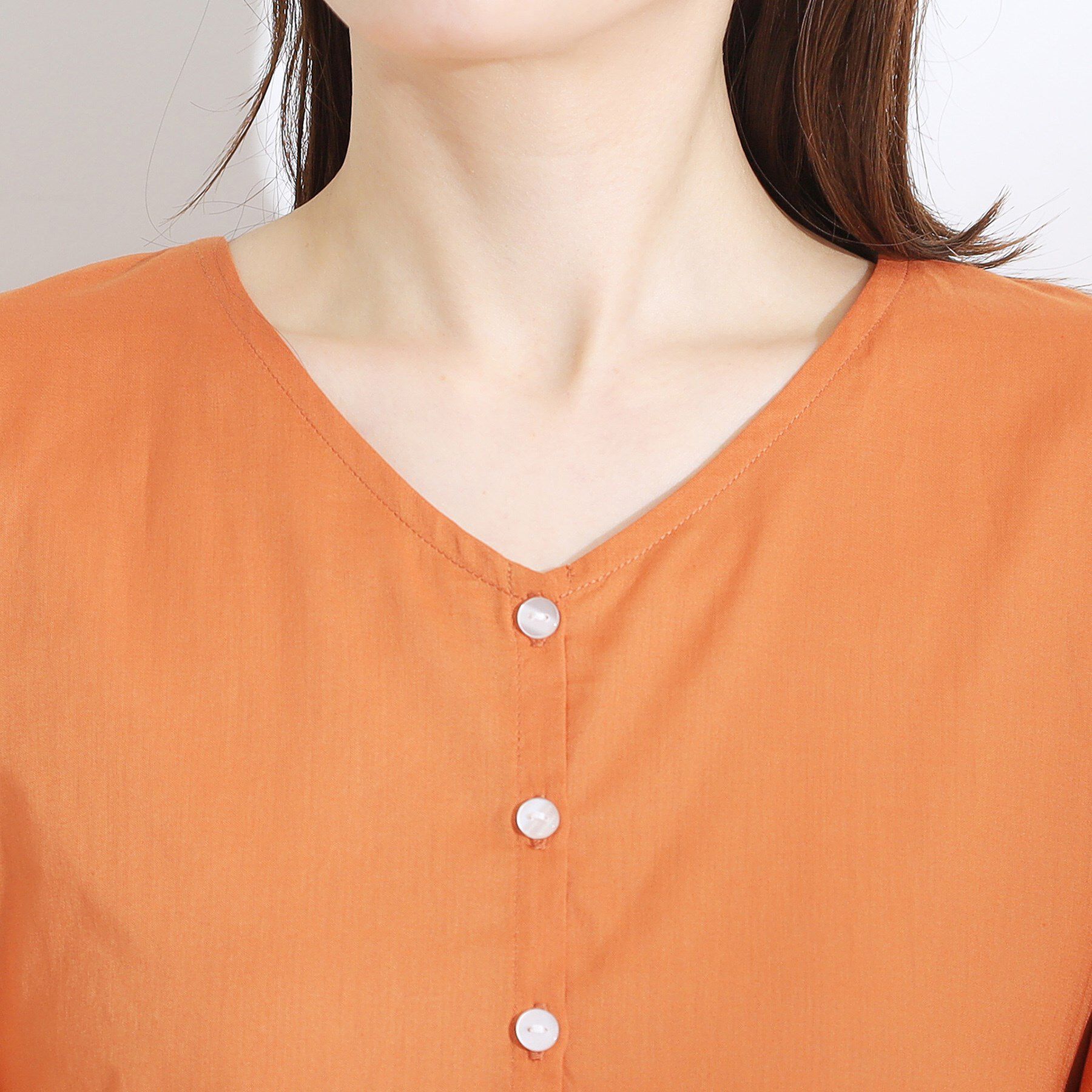 SHOO･LA･RUE「【S-LL】一枚で着映え バルーンスリーブブラウス」|シャツ・ブラウス|