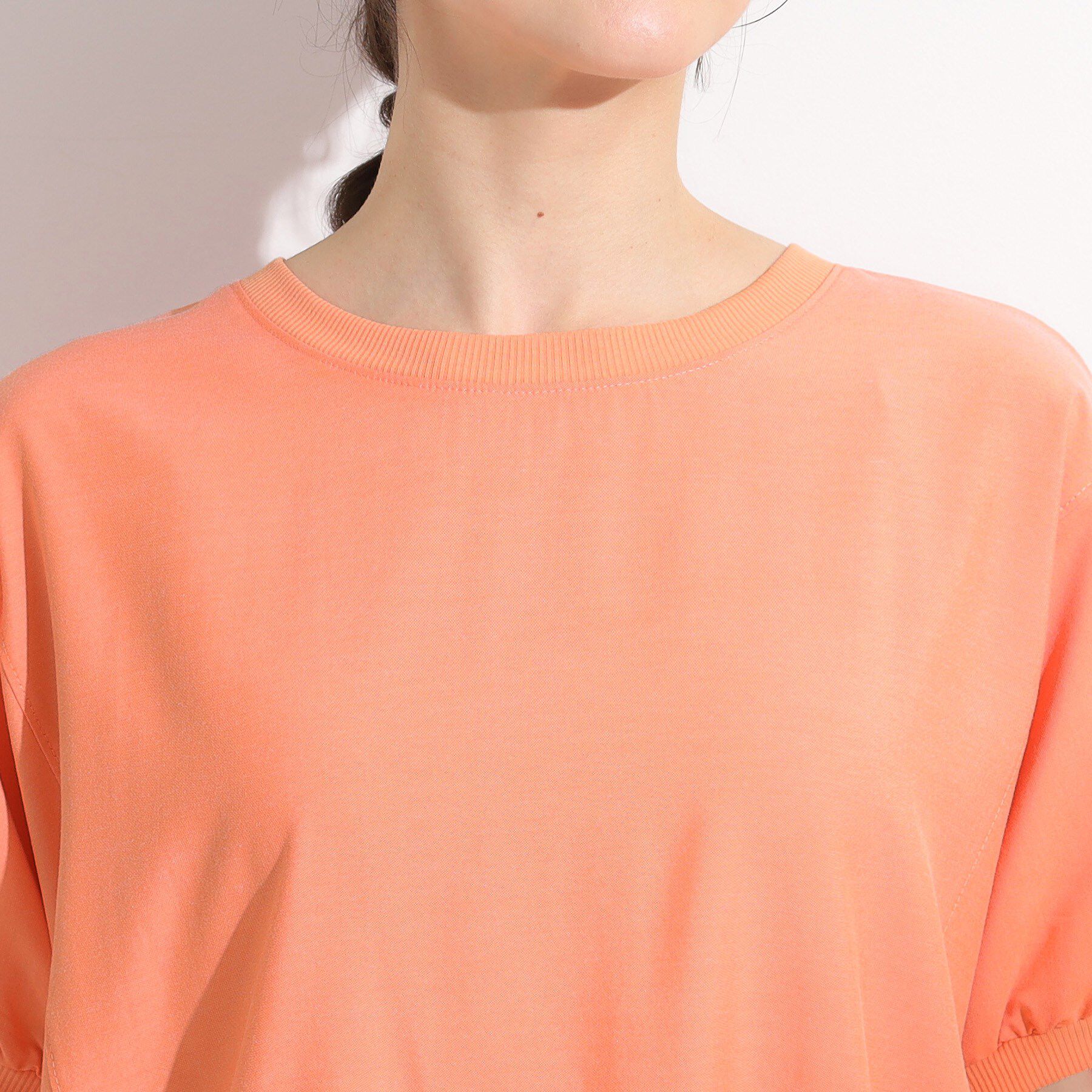 SHOO･LA･RUE「【ひんやり/洗濯後しわになりにくい】リブ切り替えドルマンブラウス」|シャツ・ブラウス|