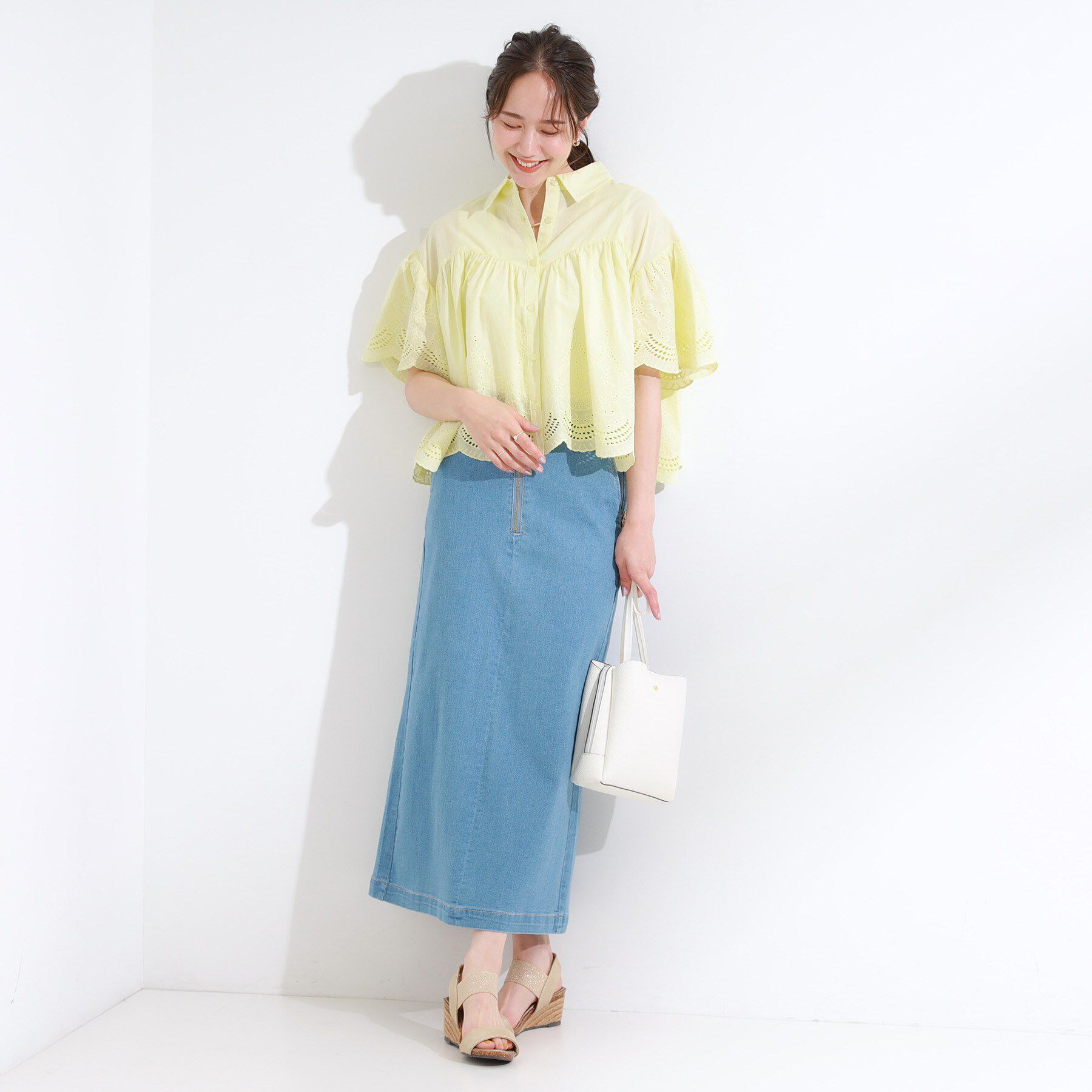 SHOO･LA･RUE「コーデの主役になる スカラップレースブラウス」|シャツ・ブラウス|