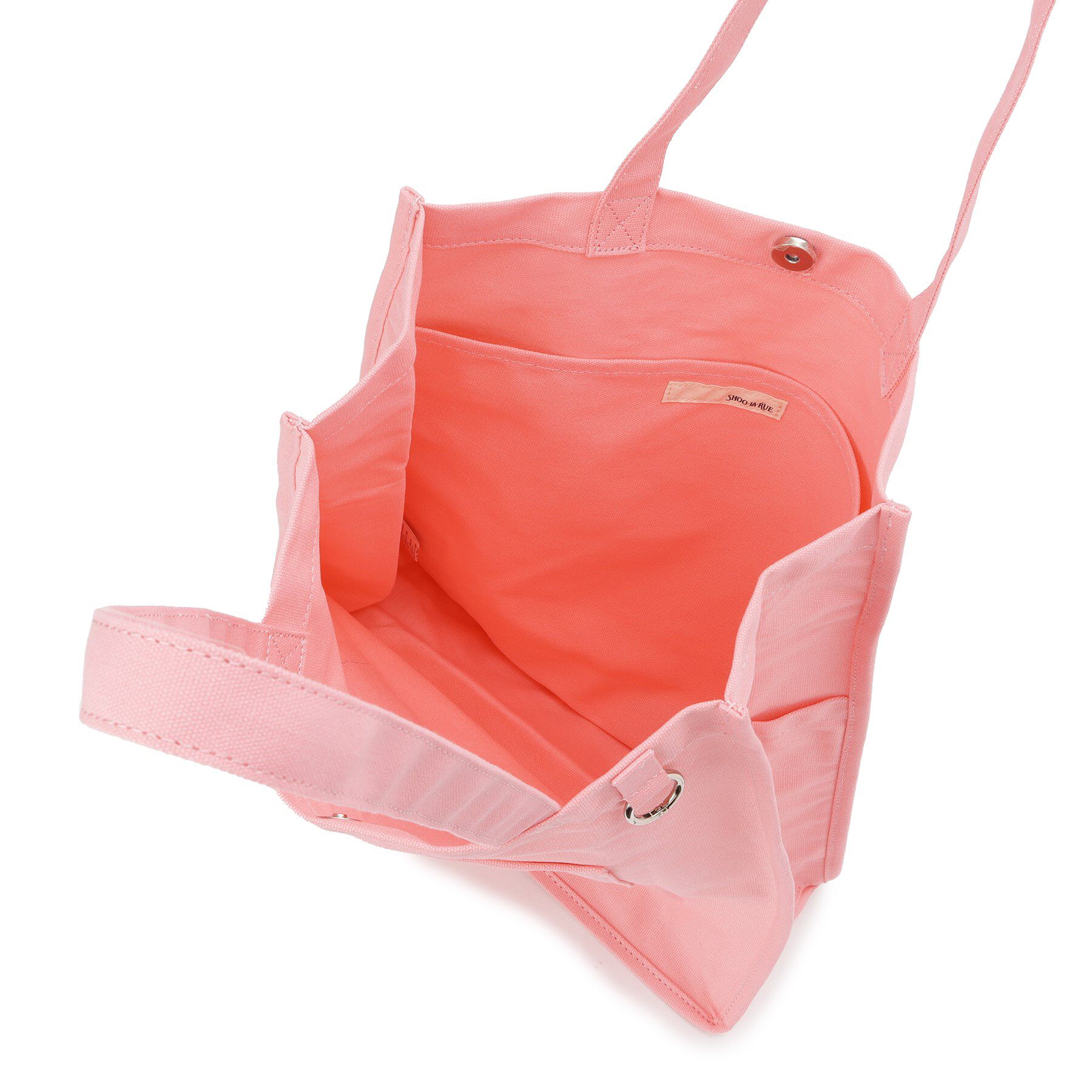 SHOO･LA･RUE「【ラッキーカラー/推し活にも】うちわも入るキャンバストートバッグ」|トートバッグ|