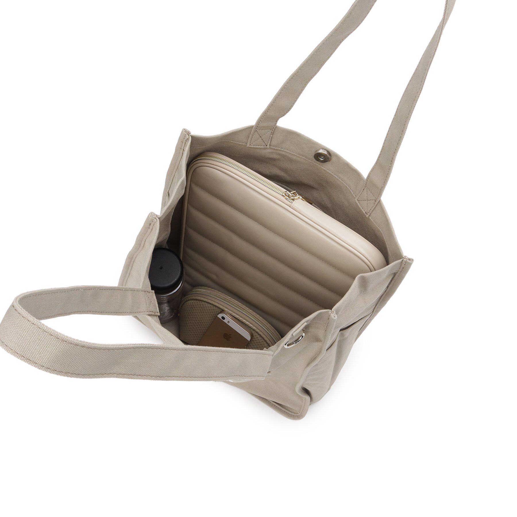 SHOO･LA･RUE「【ラッキーカラー/推し活にも】うちわも入るキャンバストートバッグ」|トートバッグ|