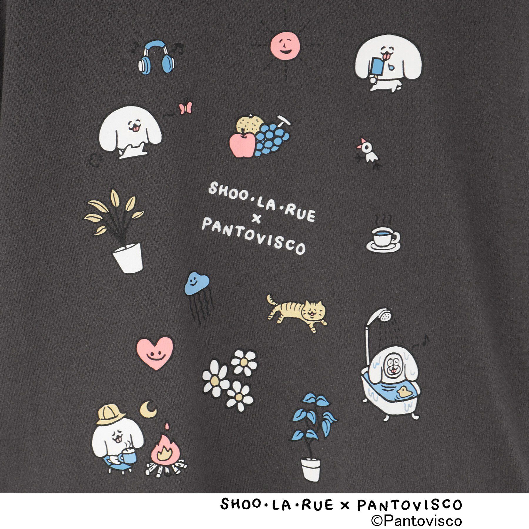 SHOO･LA･RUE「【パントビスコ／ぺろち】プリントTシャツ」|Tシャツ・カットソー|