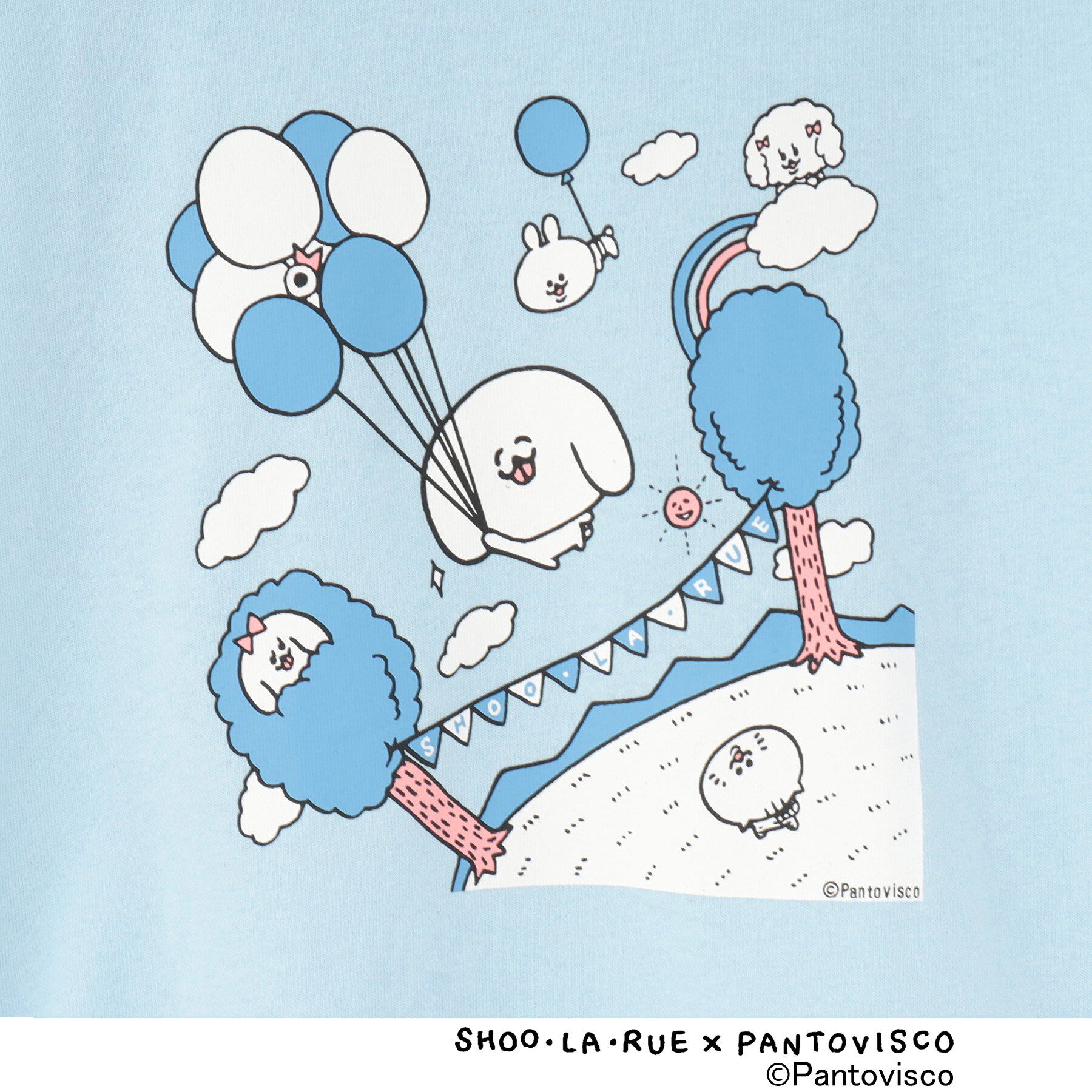 SHOO･LA･RUE「【パントビスコ／ぺろち】プリントTシャツ」|Tシャツ・カットソー|