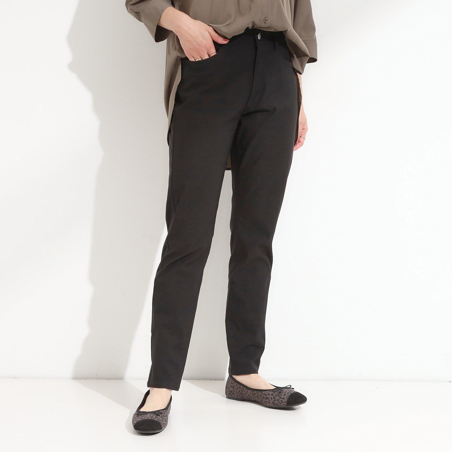 SHOO･LA･RUE「【S-LL】ぐんぐん伸びる ハイパースキニーパンツ」|その他|