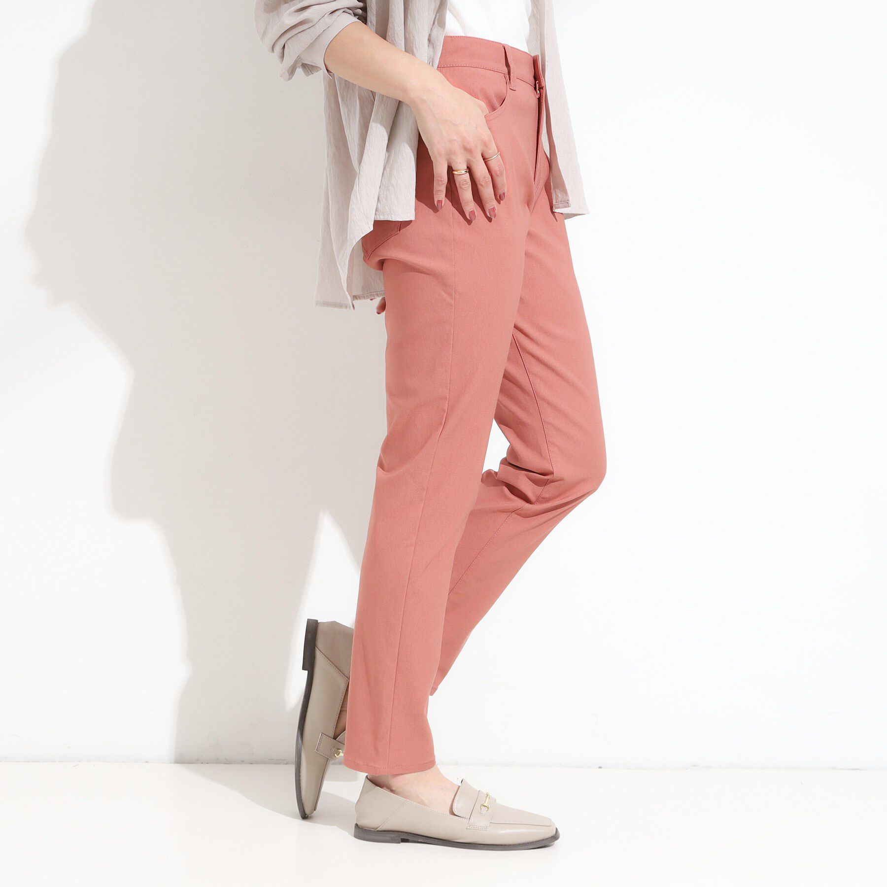 SHOO･LA･RUE「【S-LL】ぐんぐん伸びる ハイパースキニーパンツ」|その他|