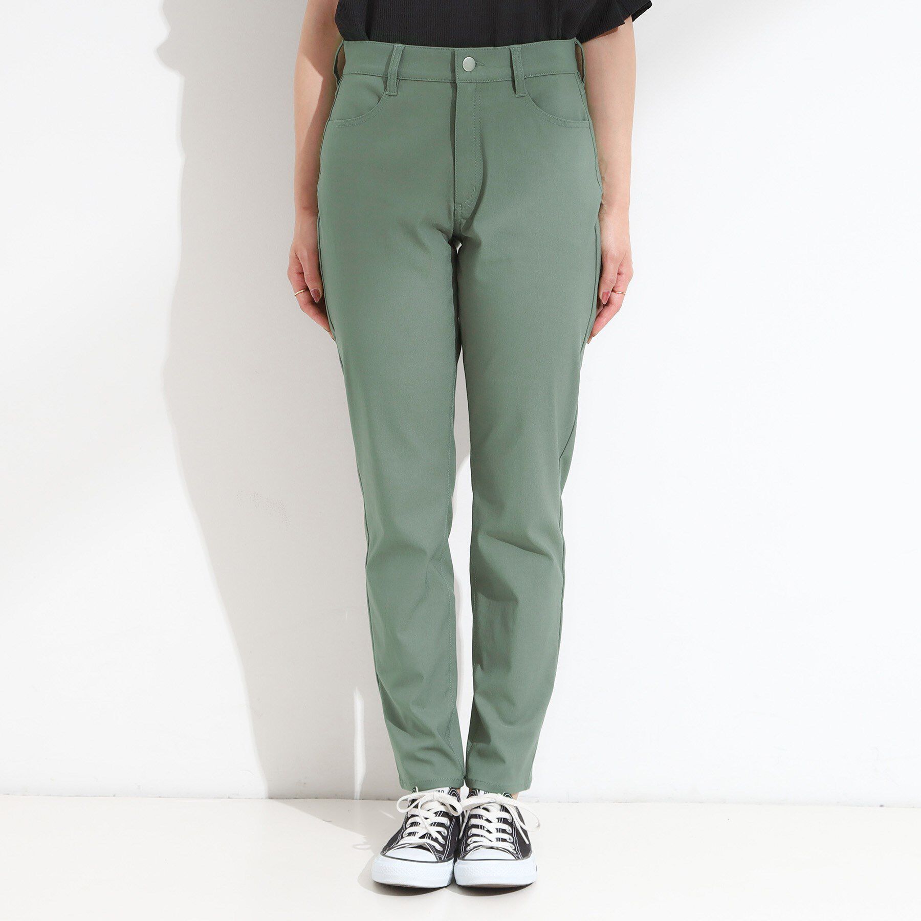 SHOO･LA･RUE「【S-LL】ぐんぐん伸びる ハイパースキニーパンツ」|その他|