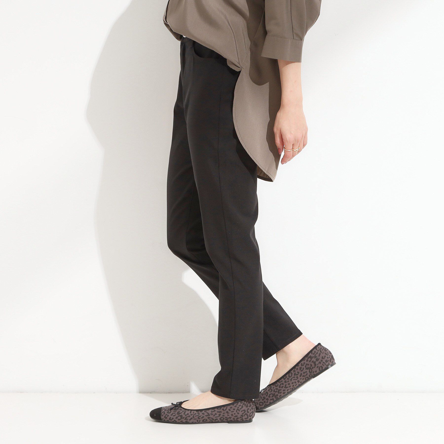 SHOO･LA･RUE「【S-LL】ぐんぐん伸びる ハイパースキニーパンツ」|その他|