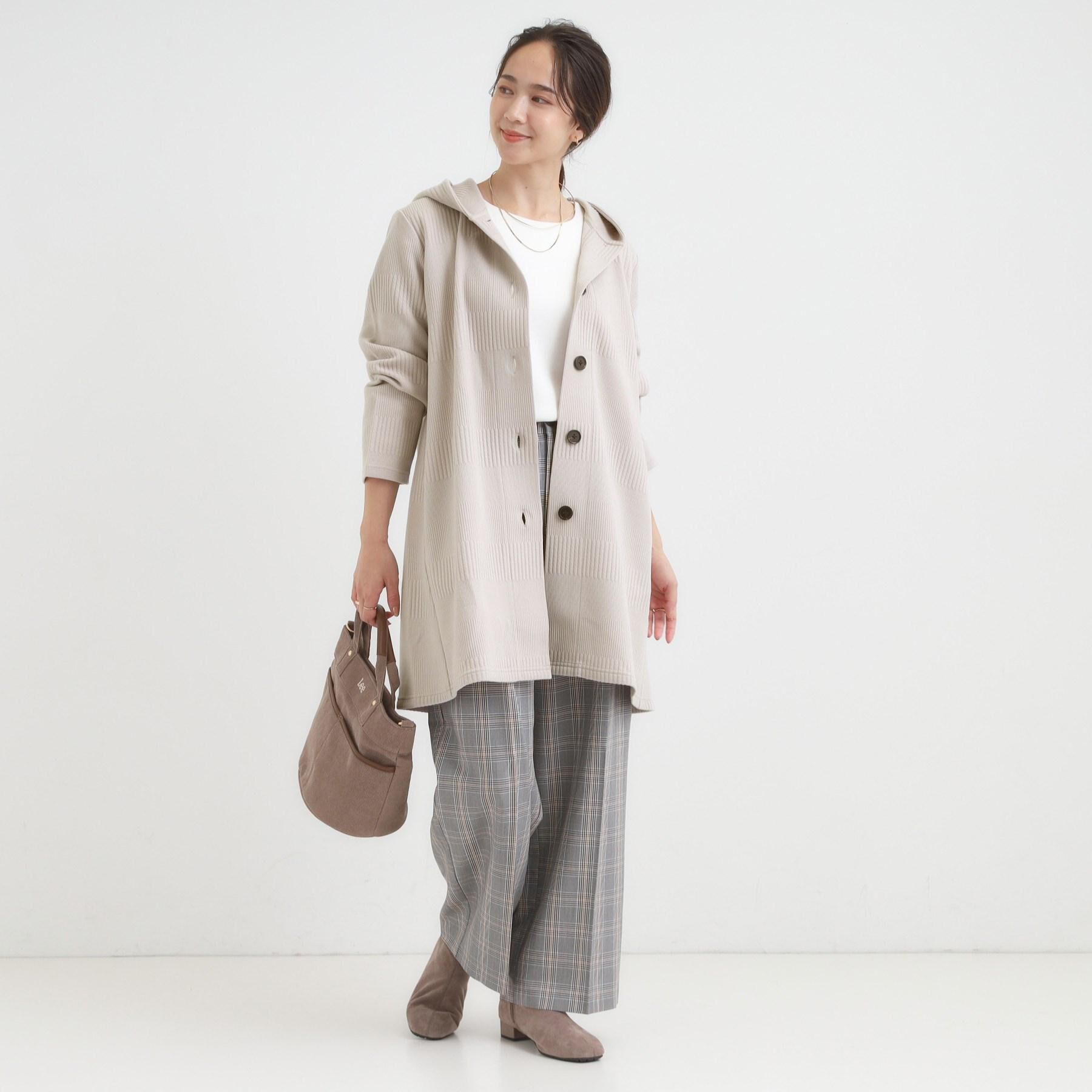 SHOO･LA･RUE「【洗濯機可/S-LL】すっきり上品きれい見え タックワイドパンツ」|その他|