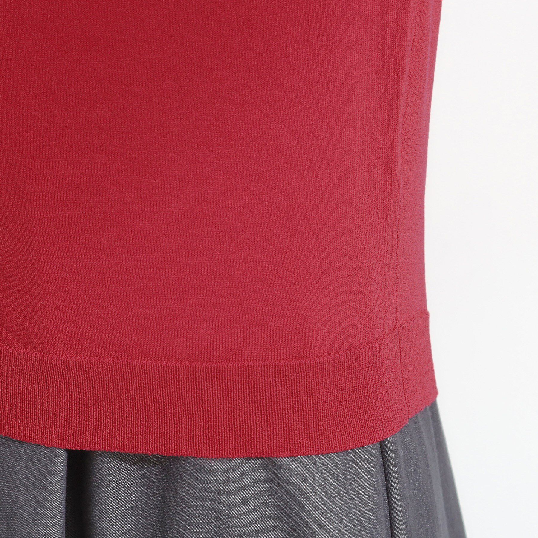 SHOO･LA･RUE「【洗える/S-LL/前後2WAY】きれい見え 刺繍ニットカーディガン」|カーディガン|