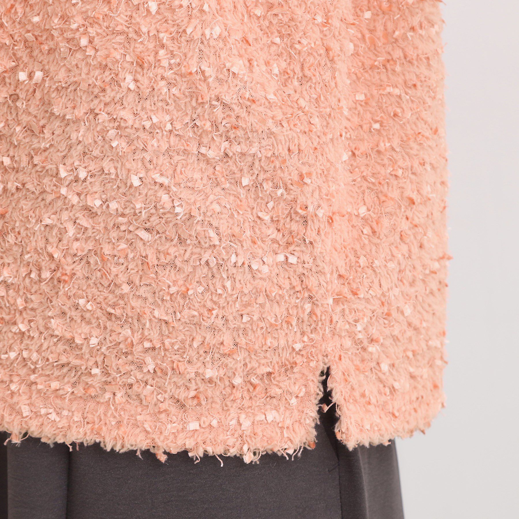 SHOO･LA･RUE「【S-LL】大人も着やすい愛らしさ リボンヤーン半袖トップス」|Tシャツ・カットソー|