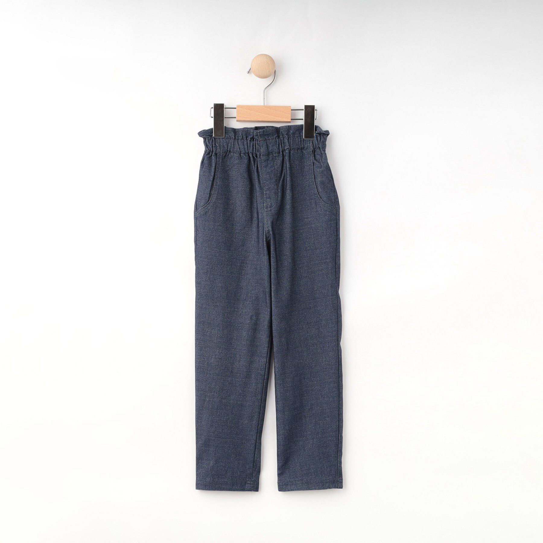 SHOO･LA･RUE「【100-150cm】ハートポケットストレッチパンツ」|その他|ブルー(693)