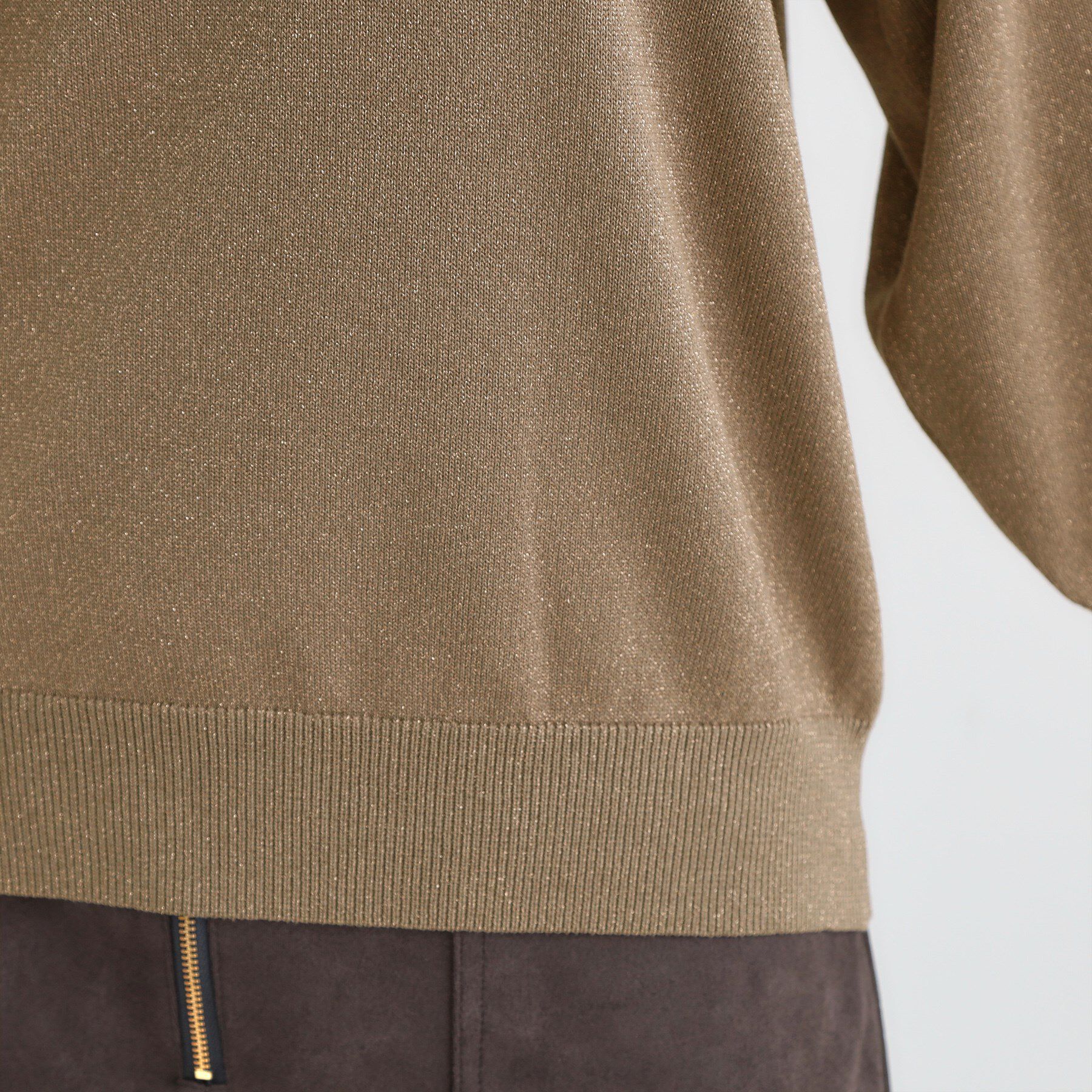 SHOO･LA･RUE「【洗濯機可/S-LL/アンサンブル可】8分袖で手元を華奢に魅せる さらっとタッチニット」|ニット・セーター|