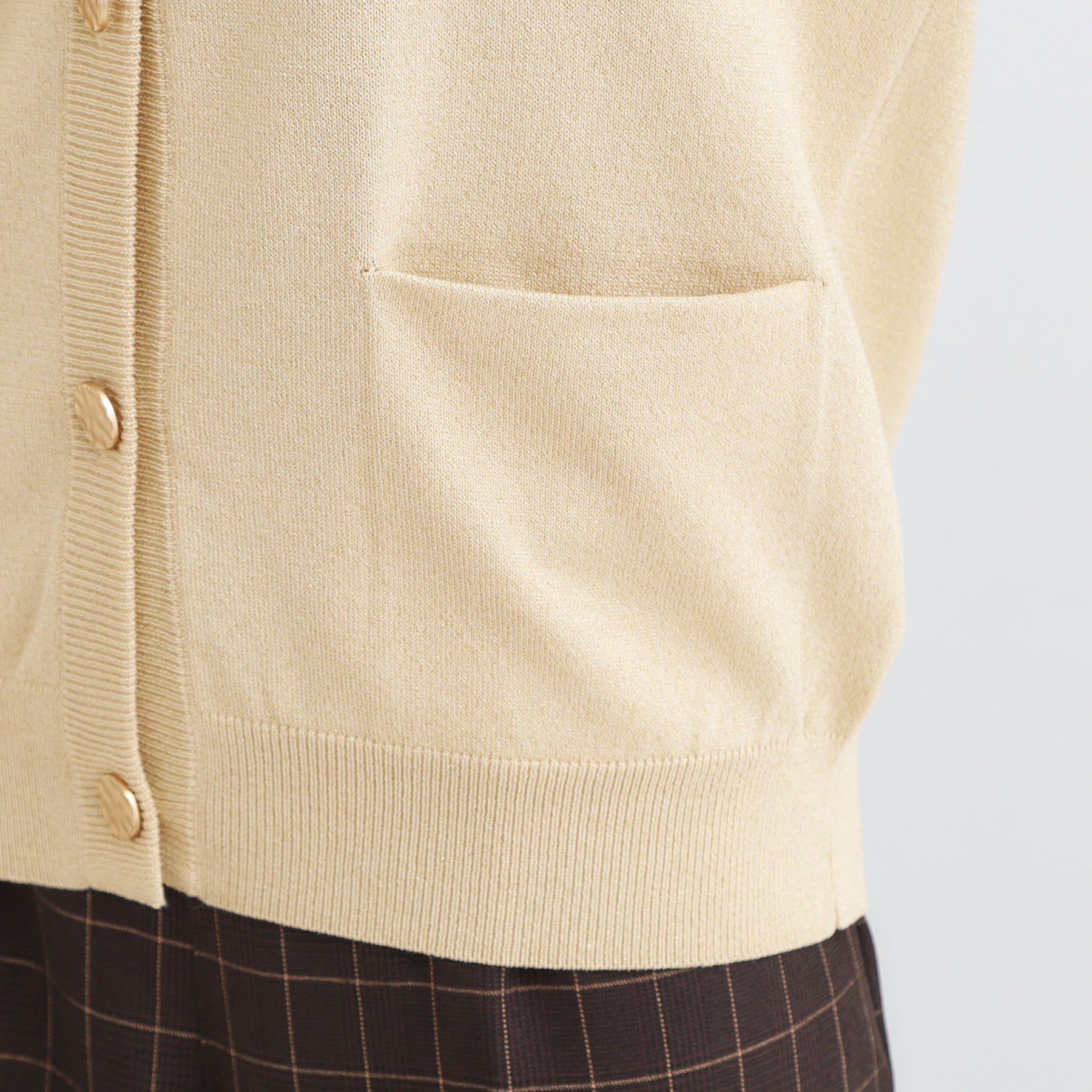 SHOO･LA･RUE「【洗える/S-LL/アンサンブル可】大人フェミニン さらっとタッチのニットカーディガン」|カーディガン|