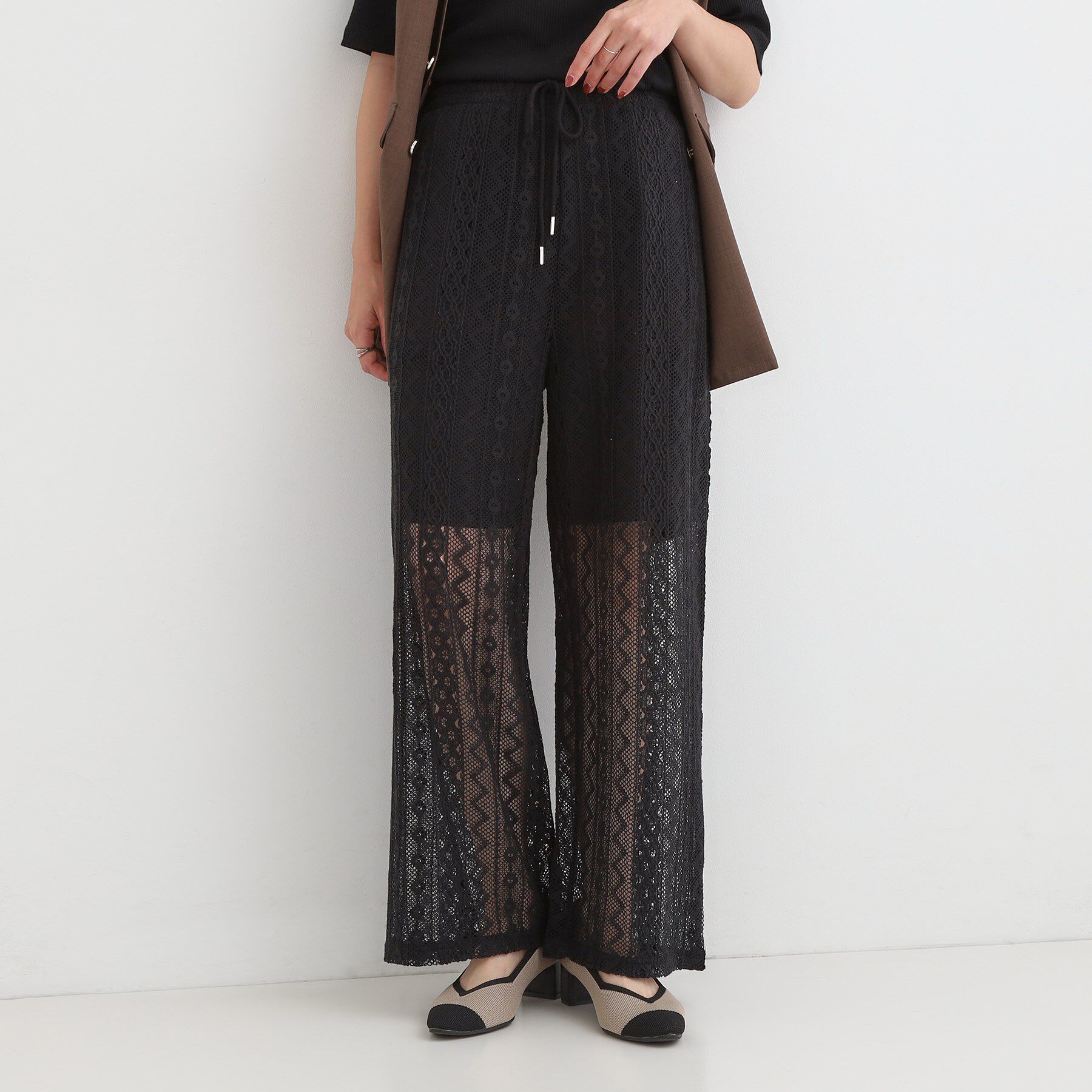 SHOO･LA･RUE「【セットアップ可】クラフトレースイージーパンツ」|その他|