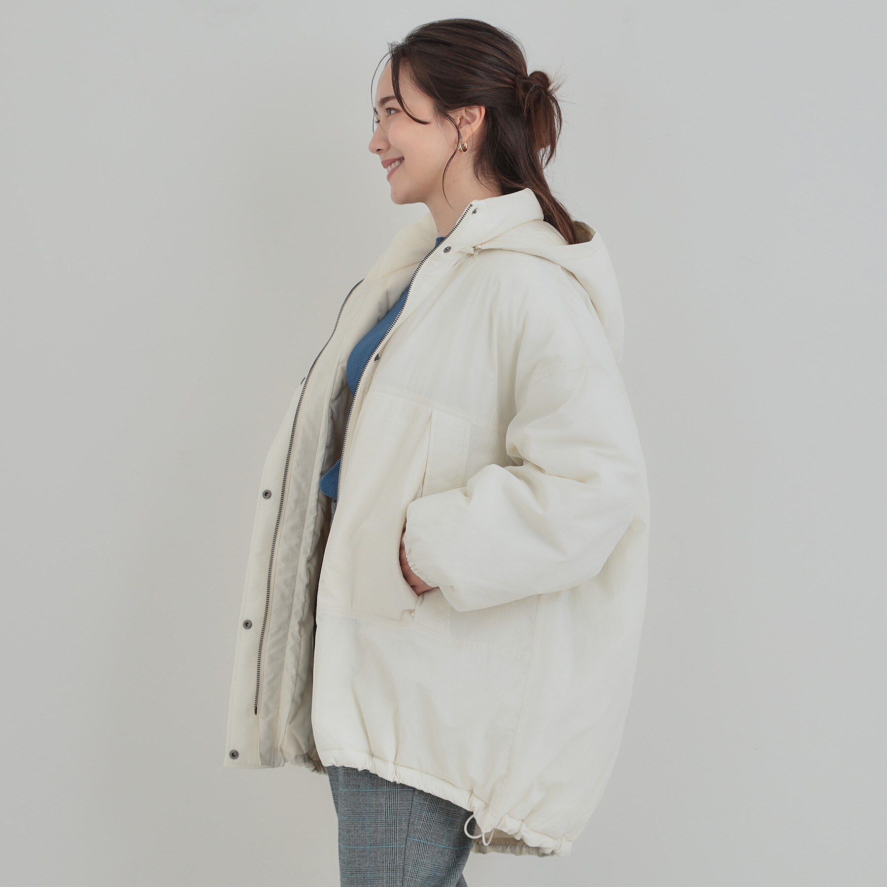 SHOO･LA･RUE「【あったか/撥水/フード取り外し可能】中綿モンスターコート」|ダウン|