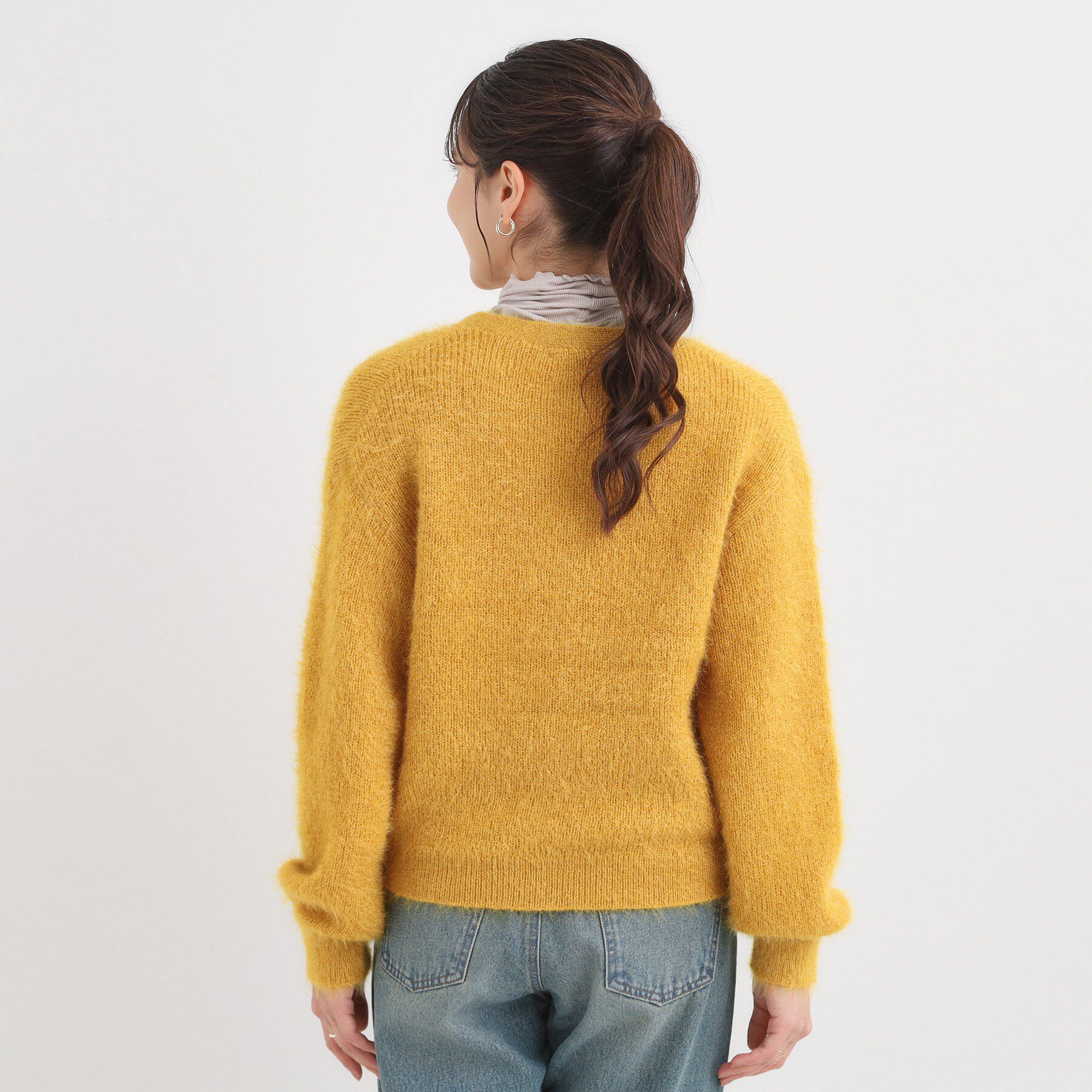 SHOO･LA･RUE「【S-LL】ふわふわシャギー 大人レディなカーディガン」|カーディガン|