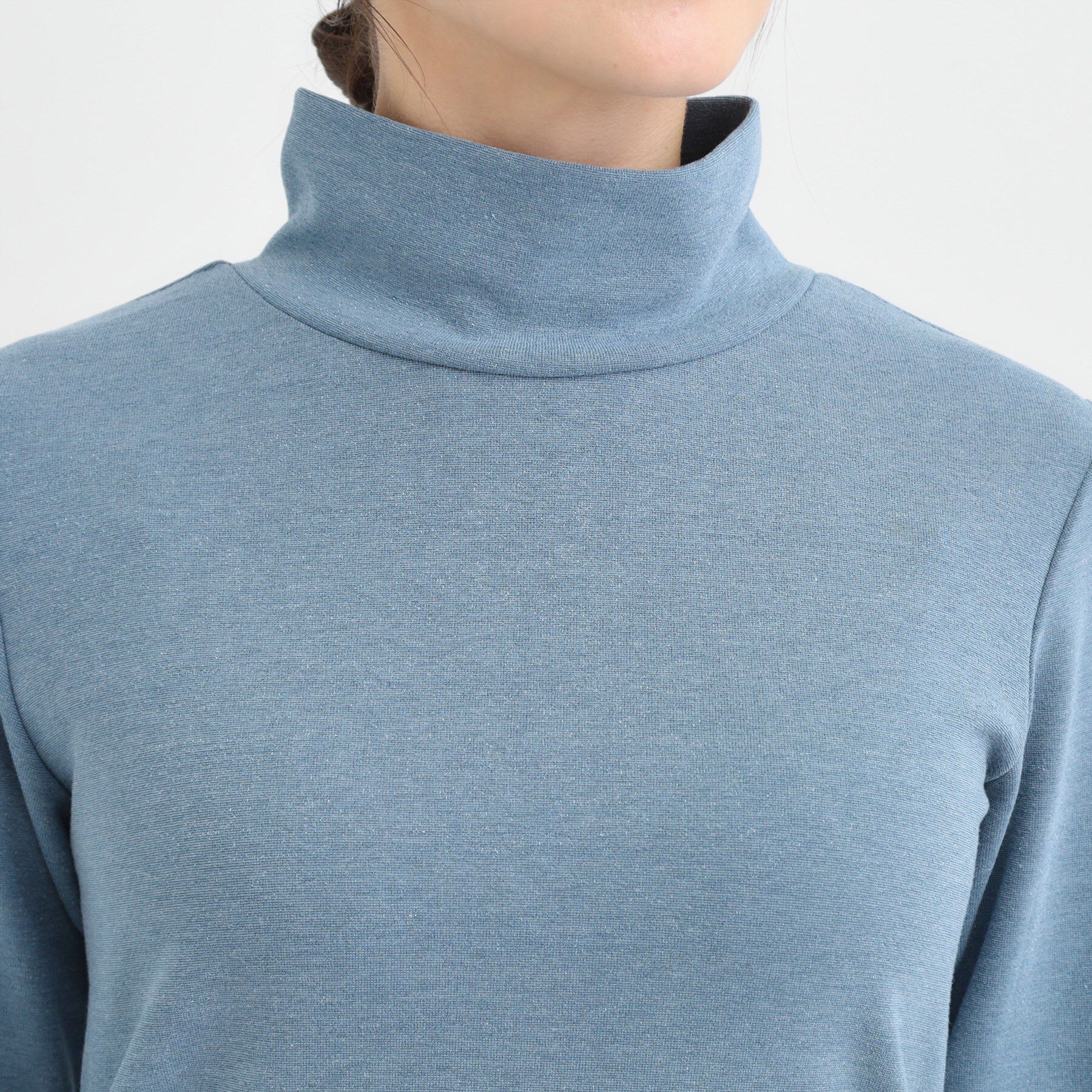 SHOO･LA･RUE「ラメスムースハイネックインナー」|Tシャツ・カットソー|