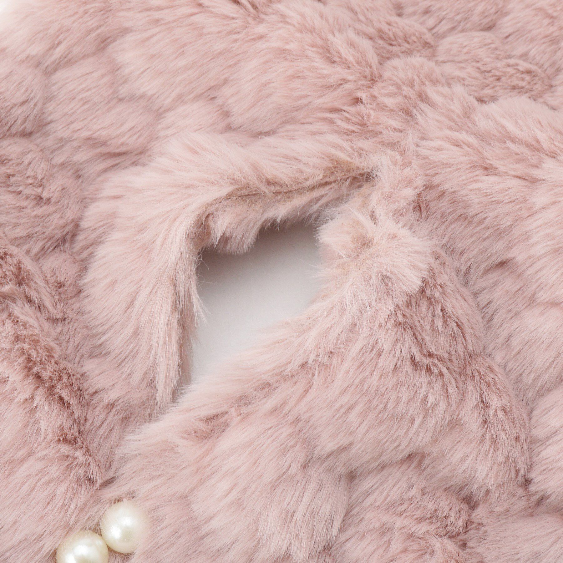 SHOO･LA･RUE「フェイクファーハート型ビジューマフラー」|マフラー|