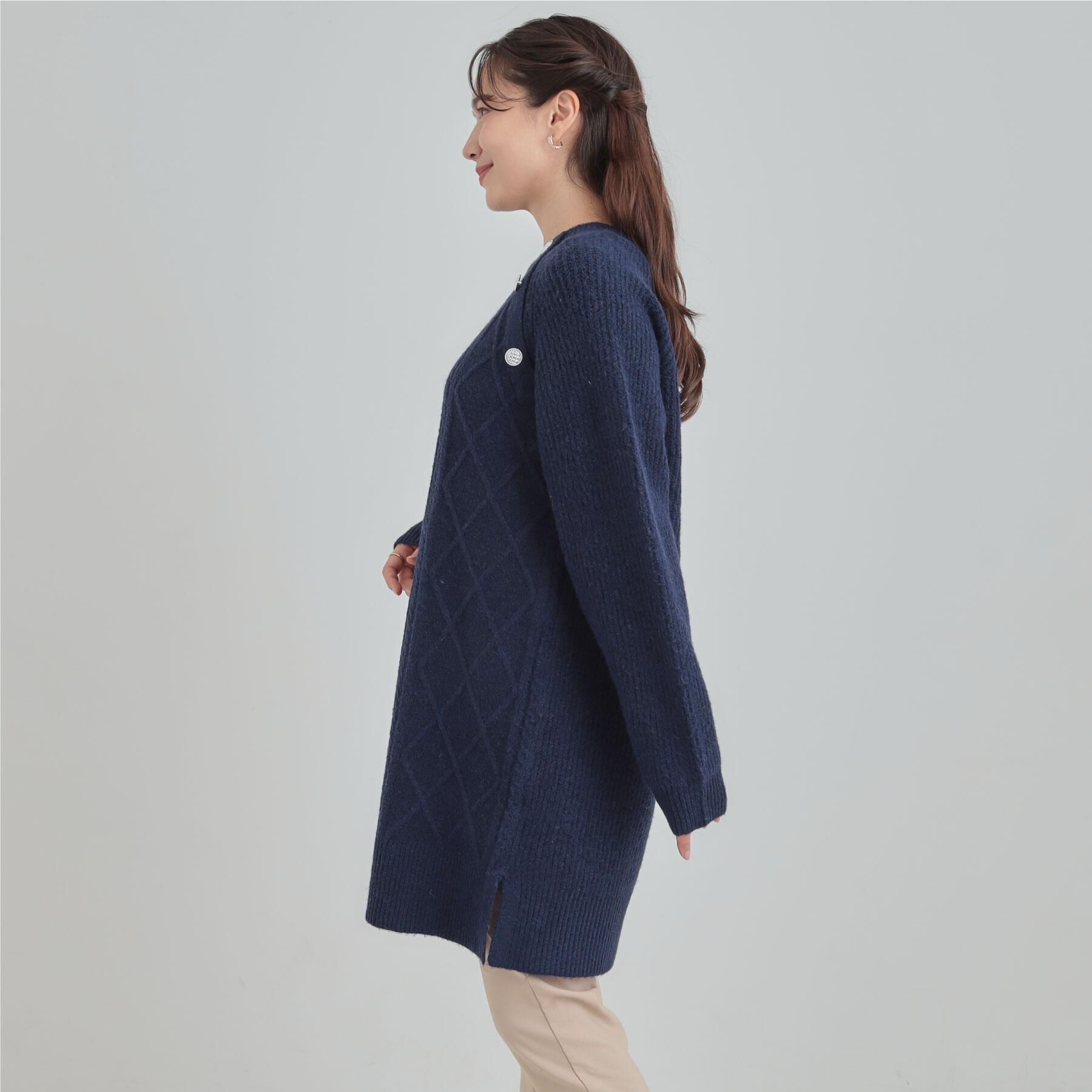 SHOO･LA･RUE「【着丈選べる】ケーブル柄ニットワンピース」|ワンピース|