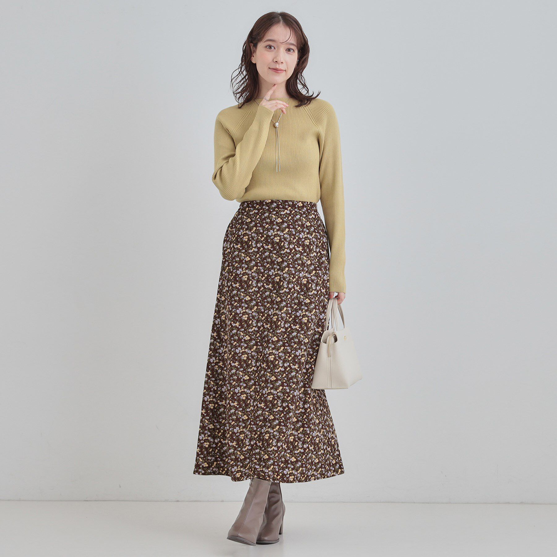 SHOO･LA･RUE「花柄スカート」|スカート|