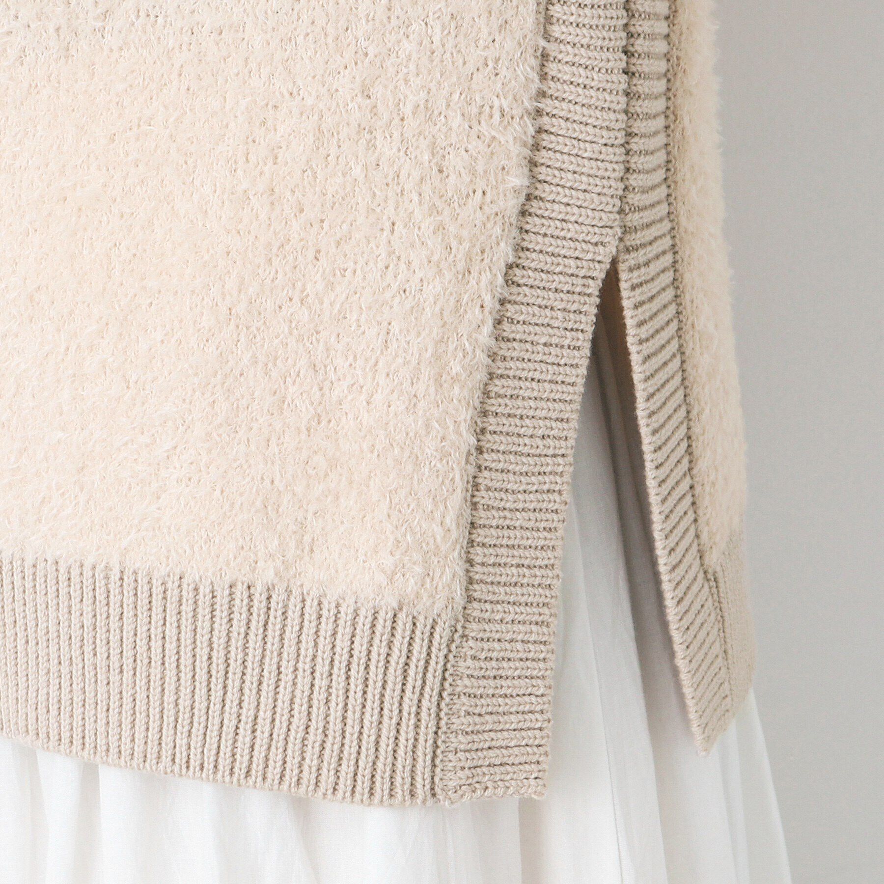 Dessin「【洗える】フロント釦シャギージレ」|ベスト・ジレ|