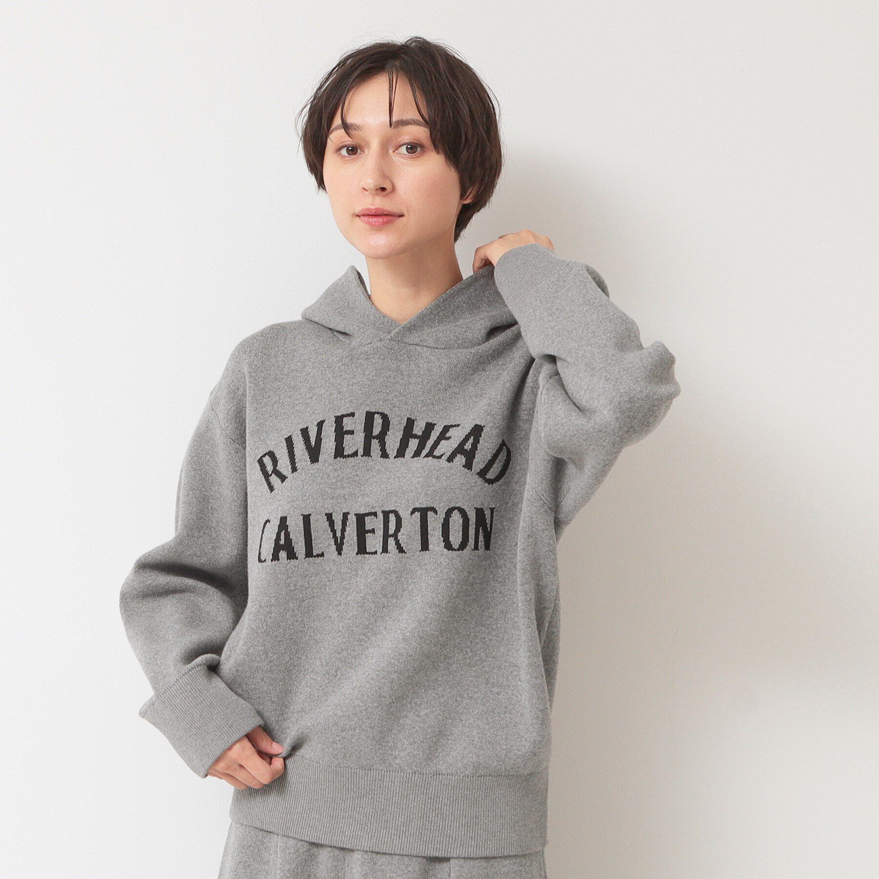 Dessin「【ユニセックス・洗える】ロゴジャカードフーデット」|ニット・セーター|