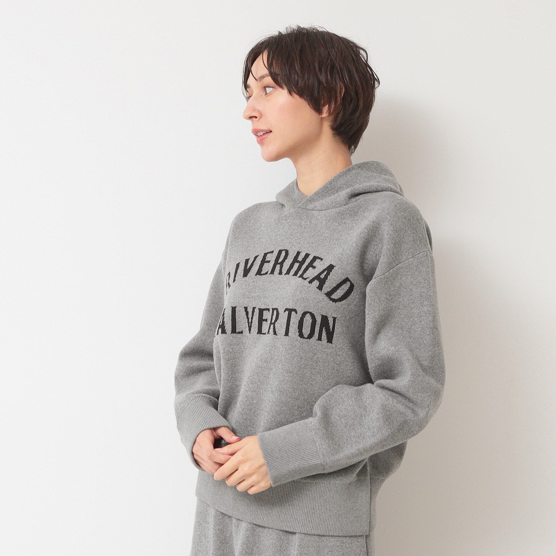 Dessin「【ユニセックス・洗える】ロゴジャカードフーデット」|ニット・セーター|