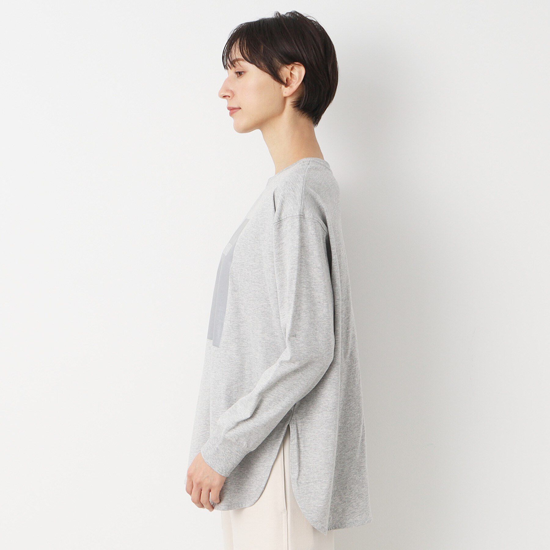 Dessin「【洗える】シルバープリントロンT」|Tシャツ・カットソー|