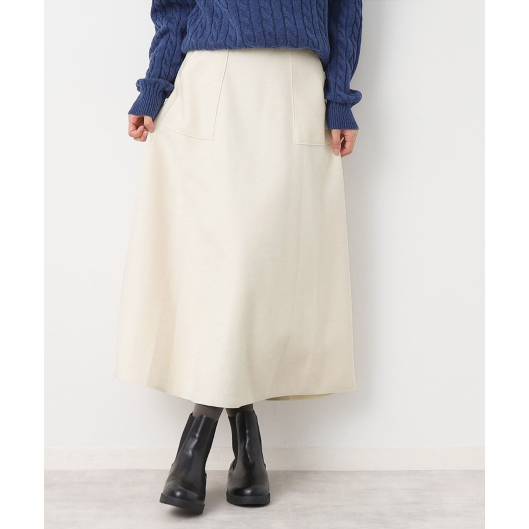 Dessin「【7色展開・後ろゴム】フレアメルトンスカート（XS～L）」|スカート|