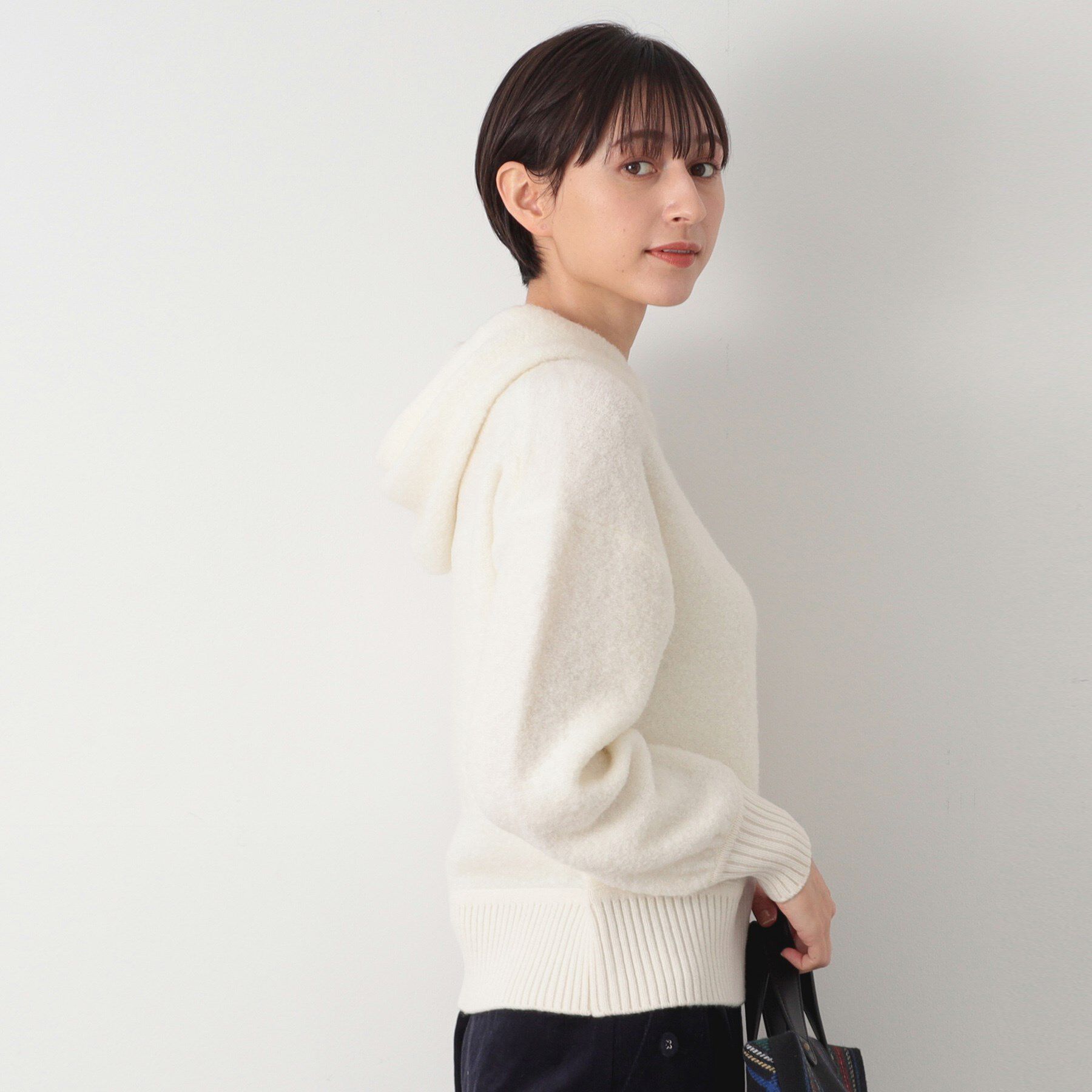 Dessin「【洗える】ループヤーンフードニット」|ニット・セーター|