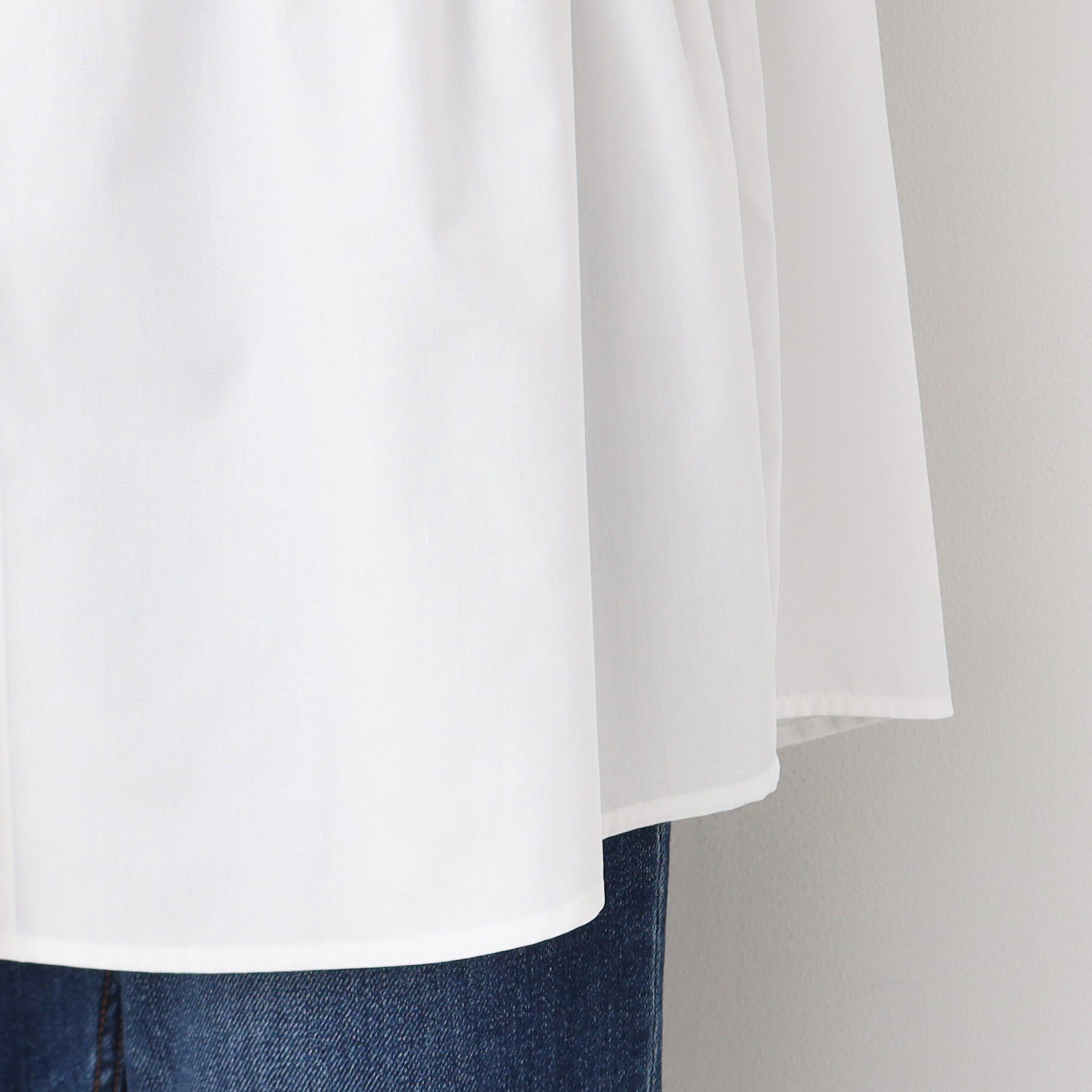 Dessin「【洗える】シャツ付きレイヤードケーブルニット」|ニット・セーター|