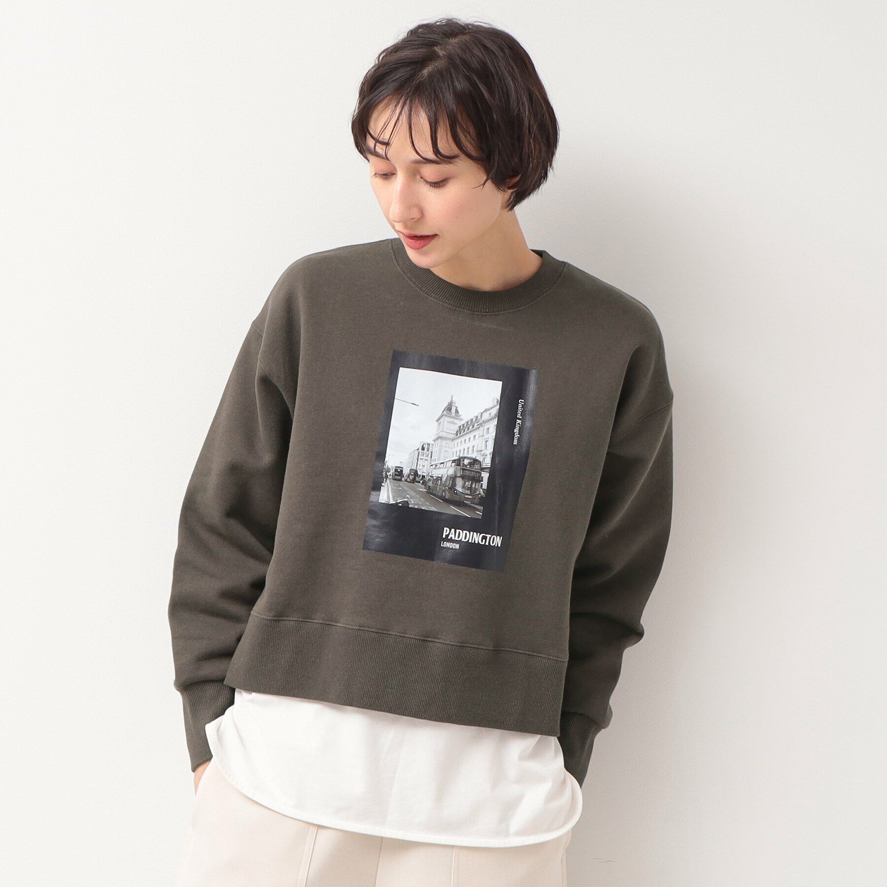 Dessin「【洗える】フォントプリントスウェット」|パーカー|