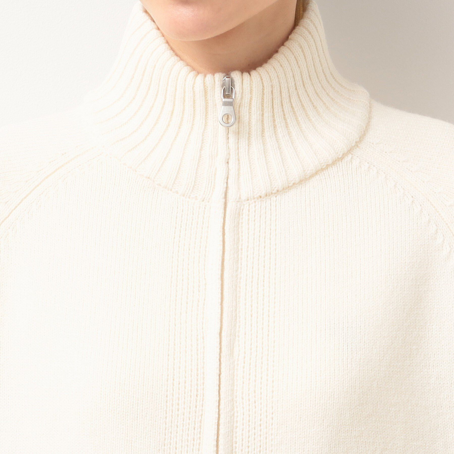 Dessin「【洗える】キルト付きジップアップカーディガン」|ブルゾン・スタジャン|