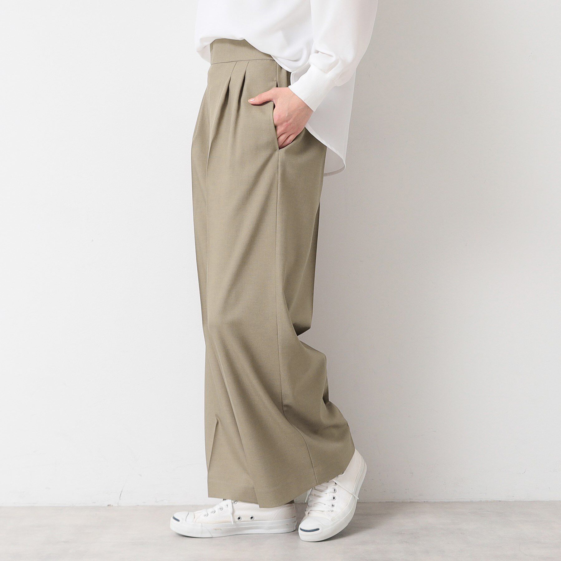 Dessin「【セットアップ可能】タックワイドパンツ（S～L）」|その他|