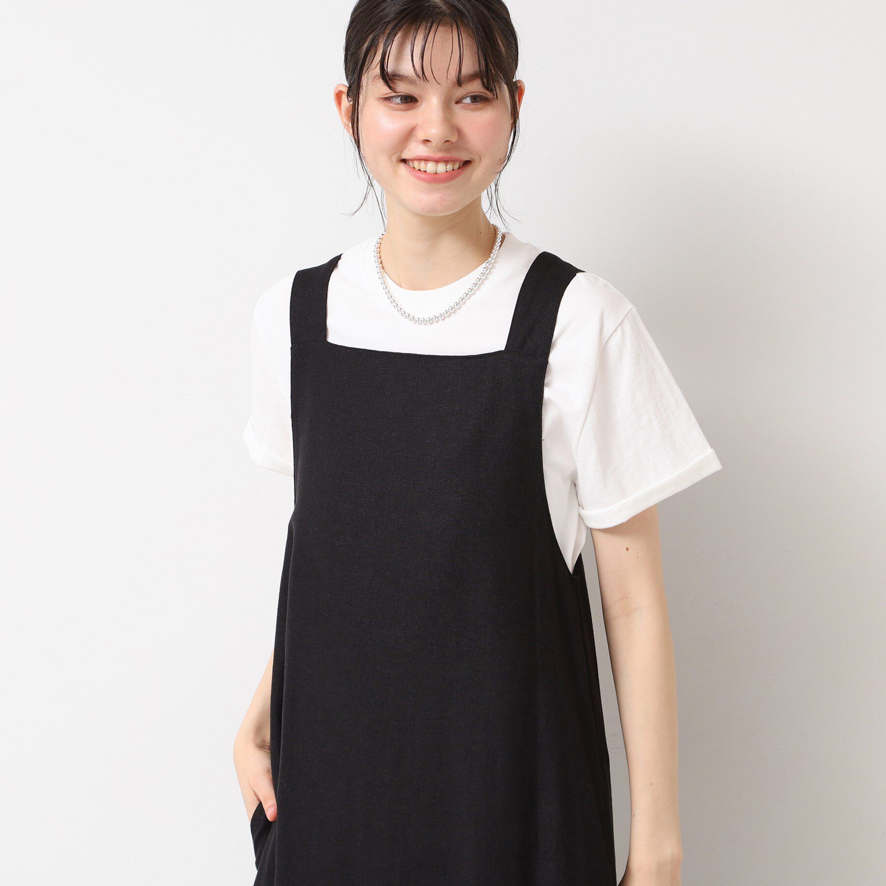 Dessin「【洗える】テントラインジャンパースカート」|ワンピース|