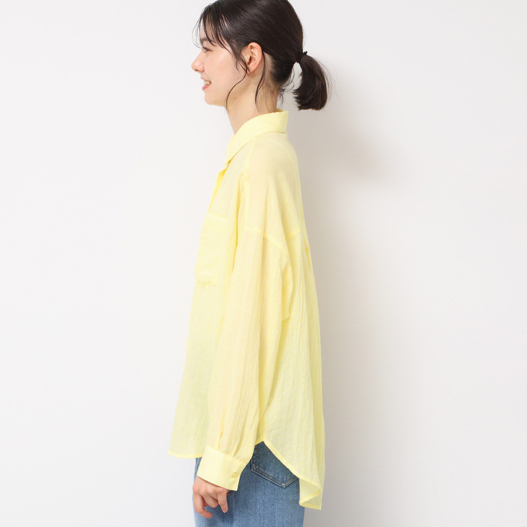 Dessin「【洗える】シアーシャンブレーシャツ」|シャツ・ブラウス|