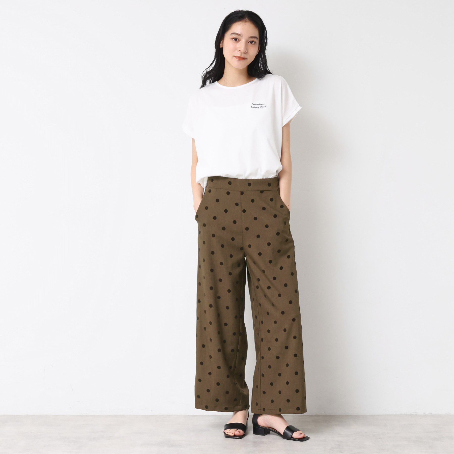 Dessin「【洗える】フロッキードットパンツ」|その他|