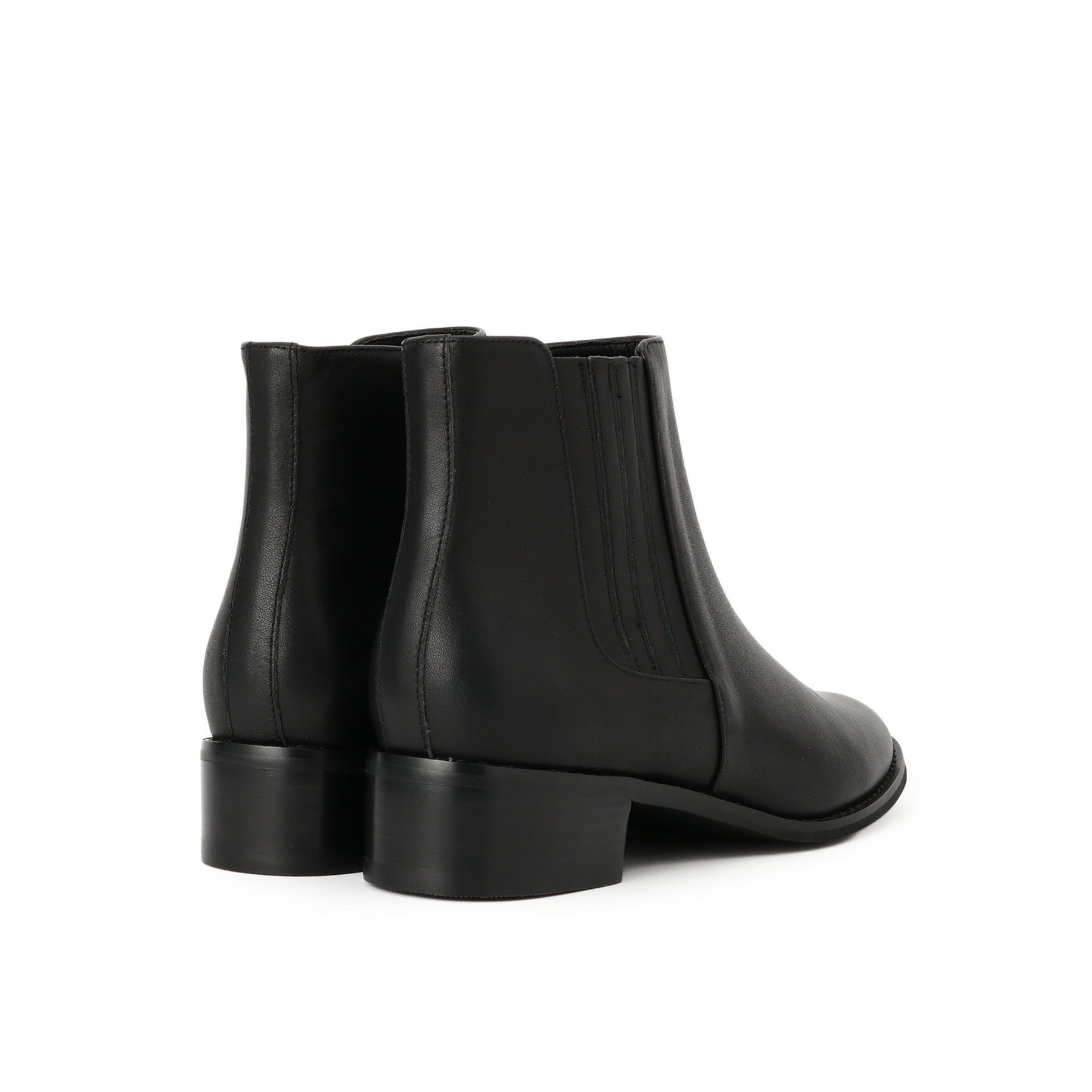 Dessin「牛革サイドゴアジップブーツ」|ショートブーツ|