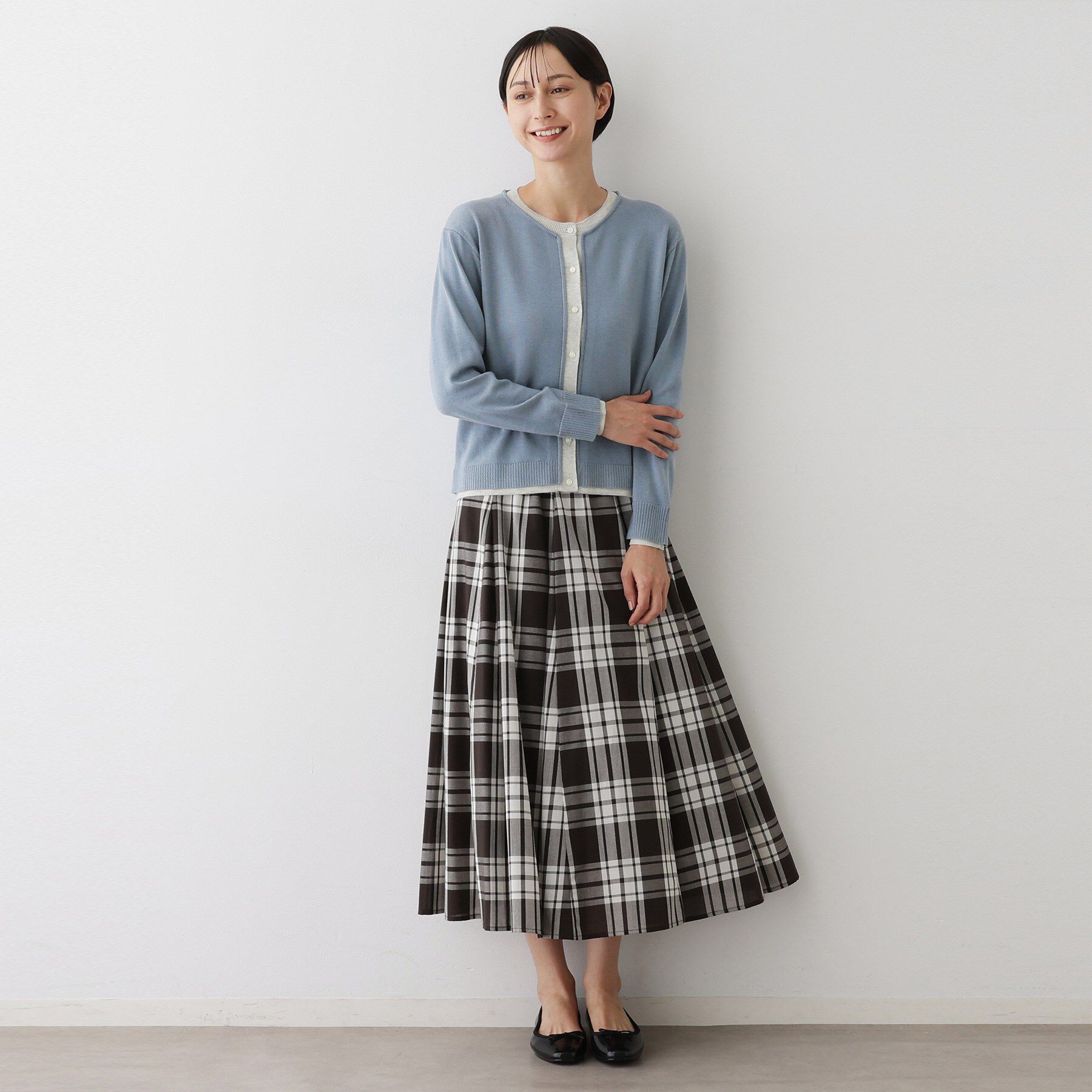 Dessin「【洗える】バイカラーカーディガン」|カーディガン|