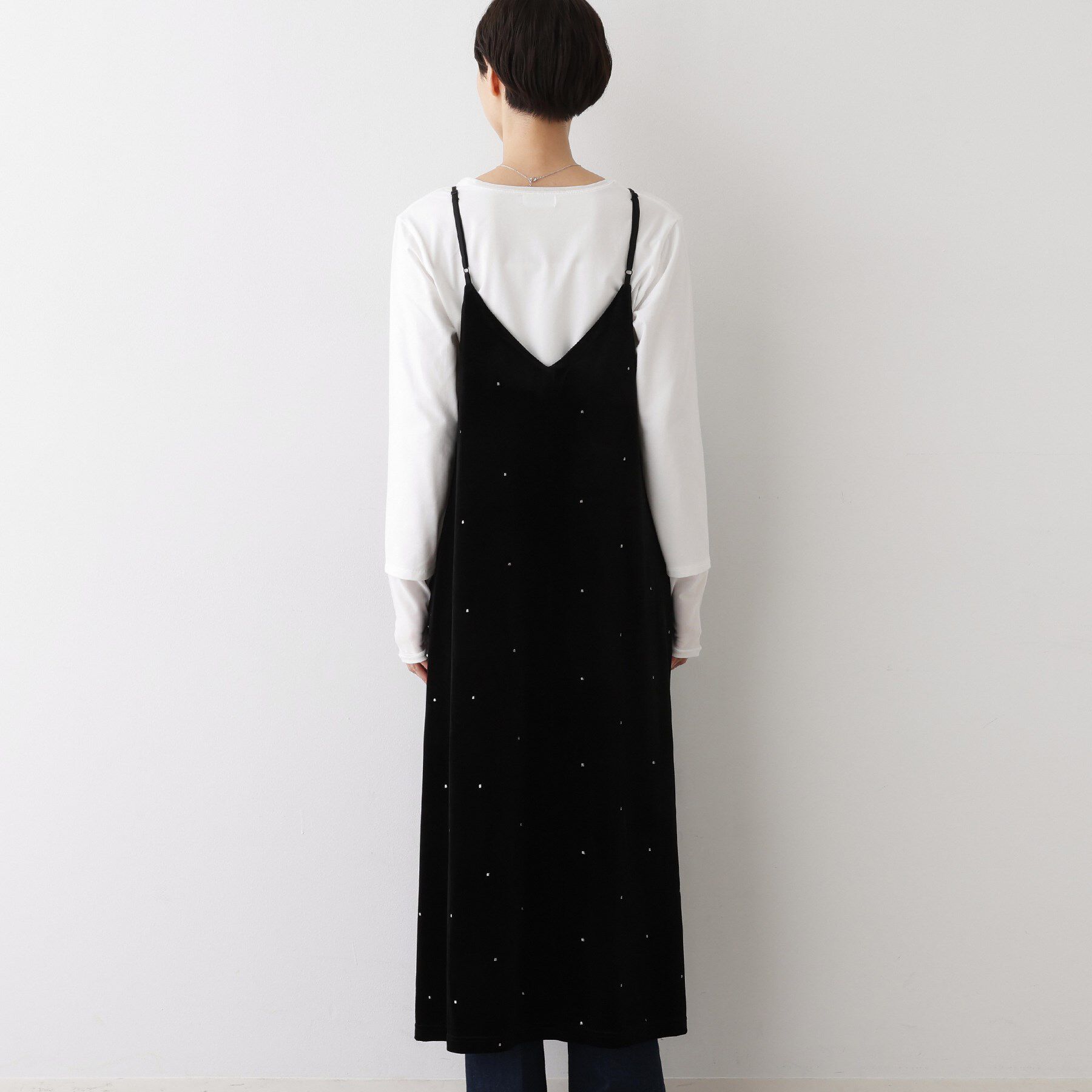 Dessin「【前後2WAY/洗える】ベロアワンピース」|ワンピース|