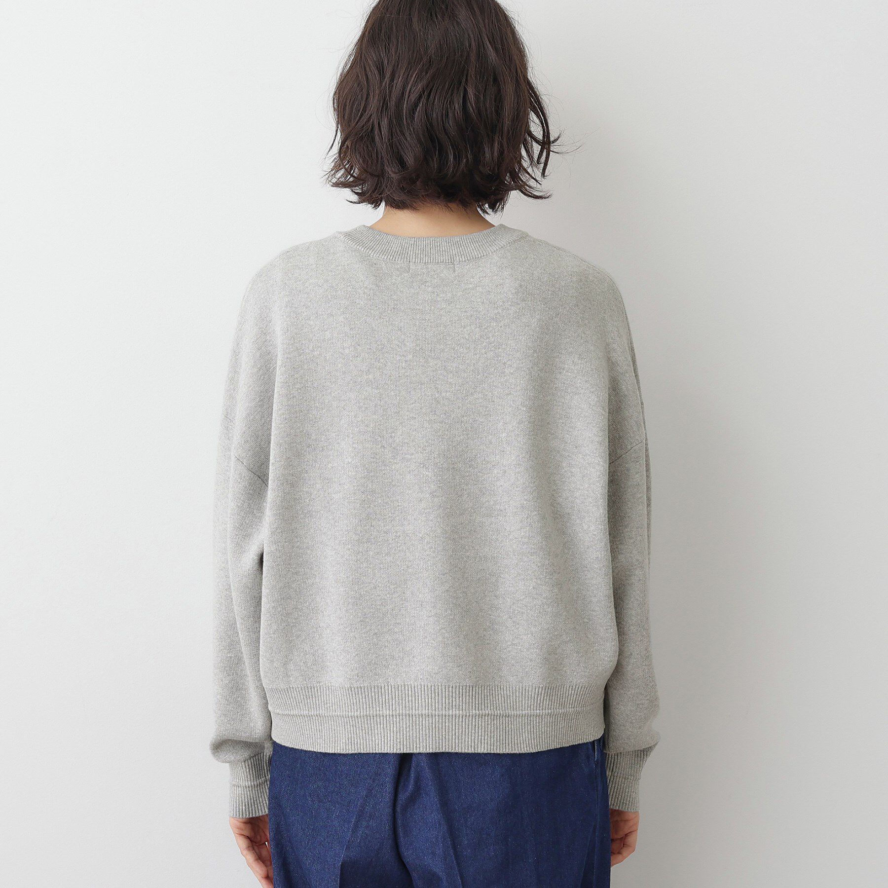 Dessin「【洗える】メッセージ刺繍入りジャカードニット」|ニット・セーター|