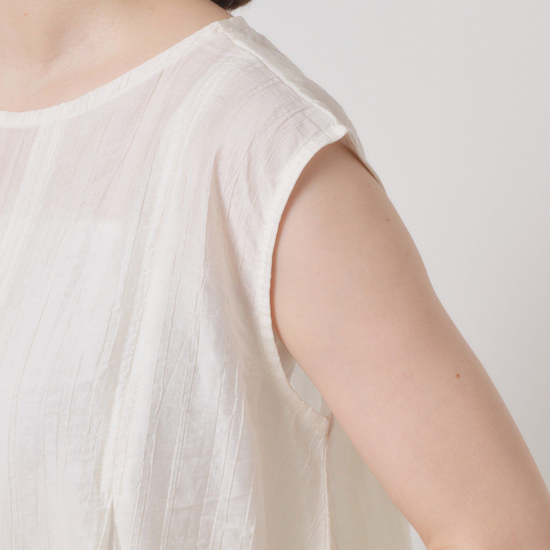 ITS&rsquo;DEMO「【手洗い可】シアーストライプブラウス」|シャツ・ブラウス|