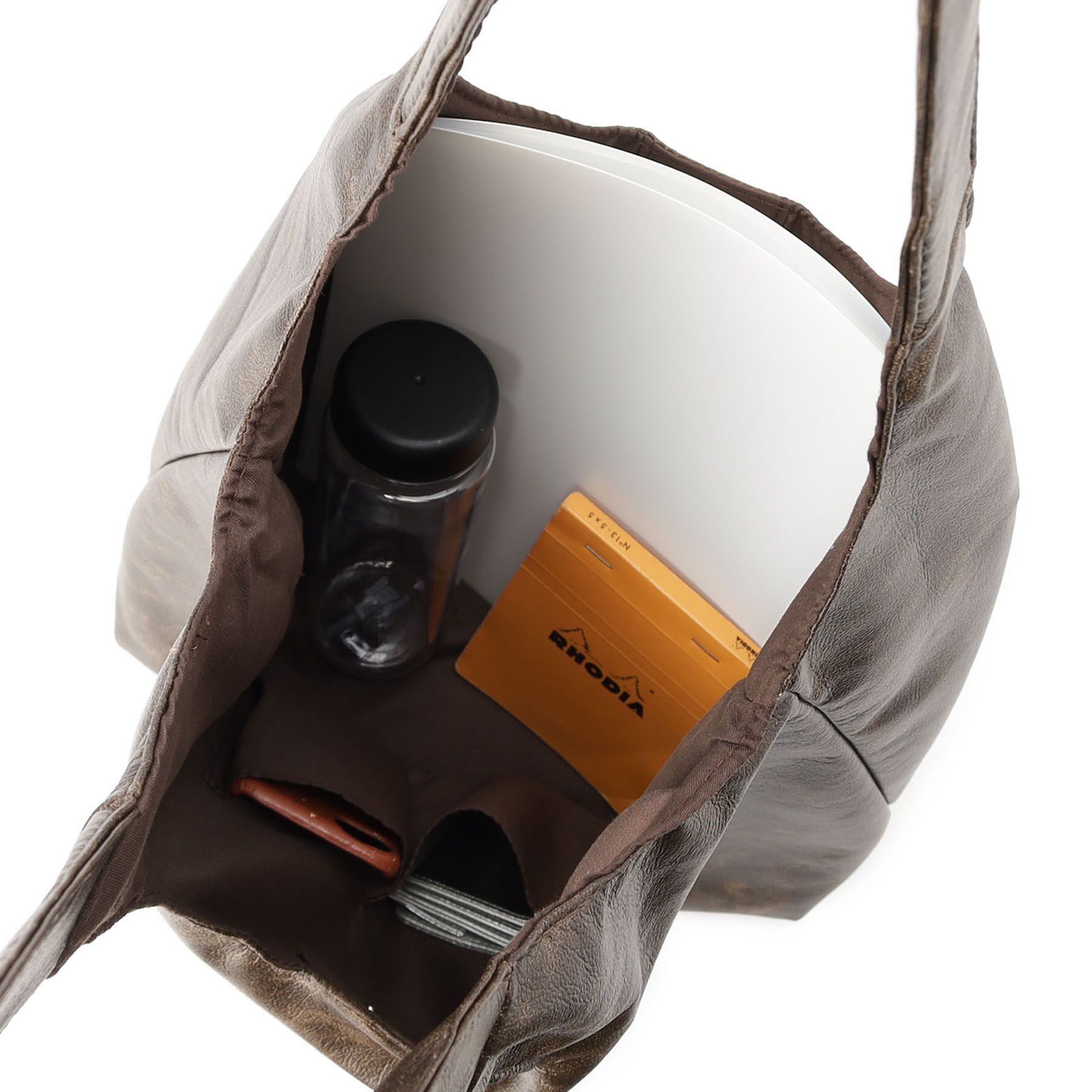 ITS&rsquo;DEMO「【A4対応】ヴィンテージ合皮ラウンドトート」|トートバッグ|