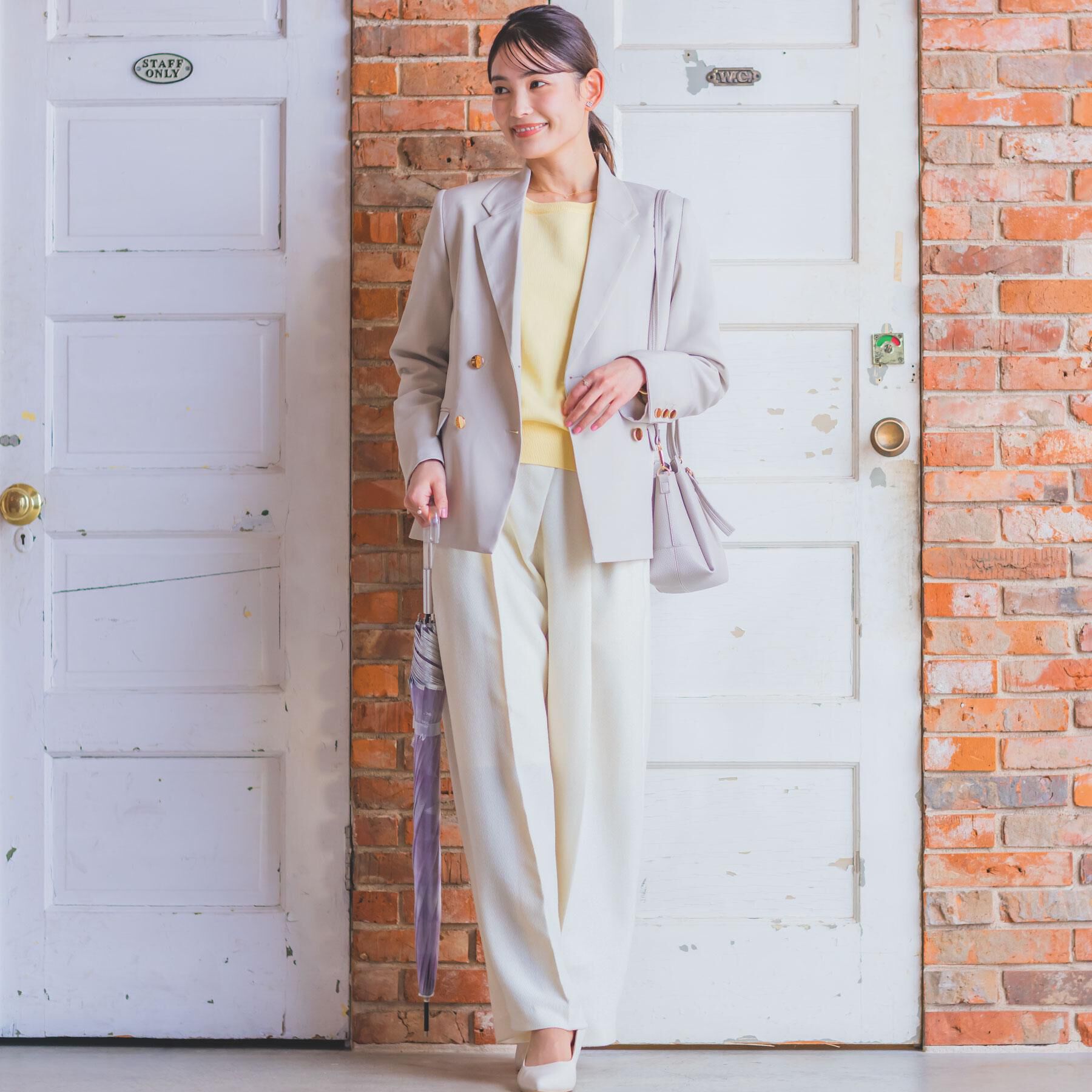 ITS&rsquo;DEMO「【洗濯機OK／イージーケア】ツイルストレッチダブルジャケット」|テーラードジャケット|