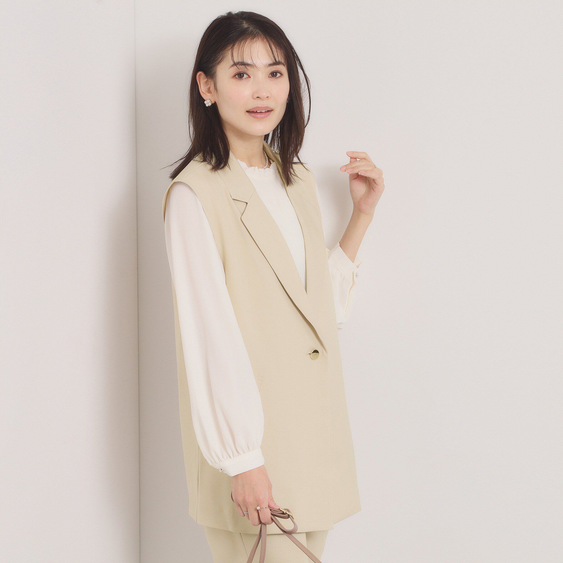 ITS&rsquo;DEMO「【洗濯機OK／イージーケア】ツイルストレッチジレ」|ベスト・ジレ|