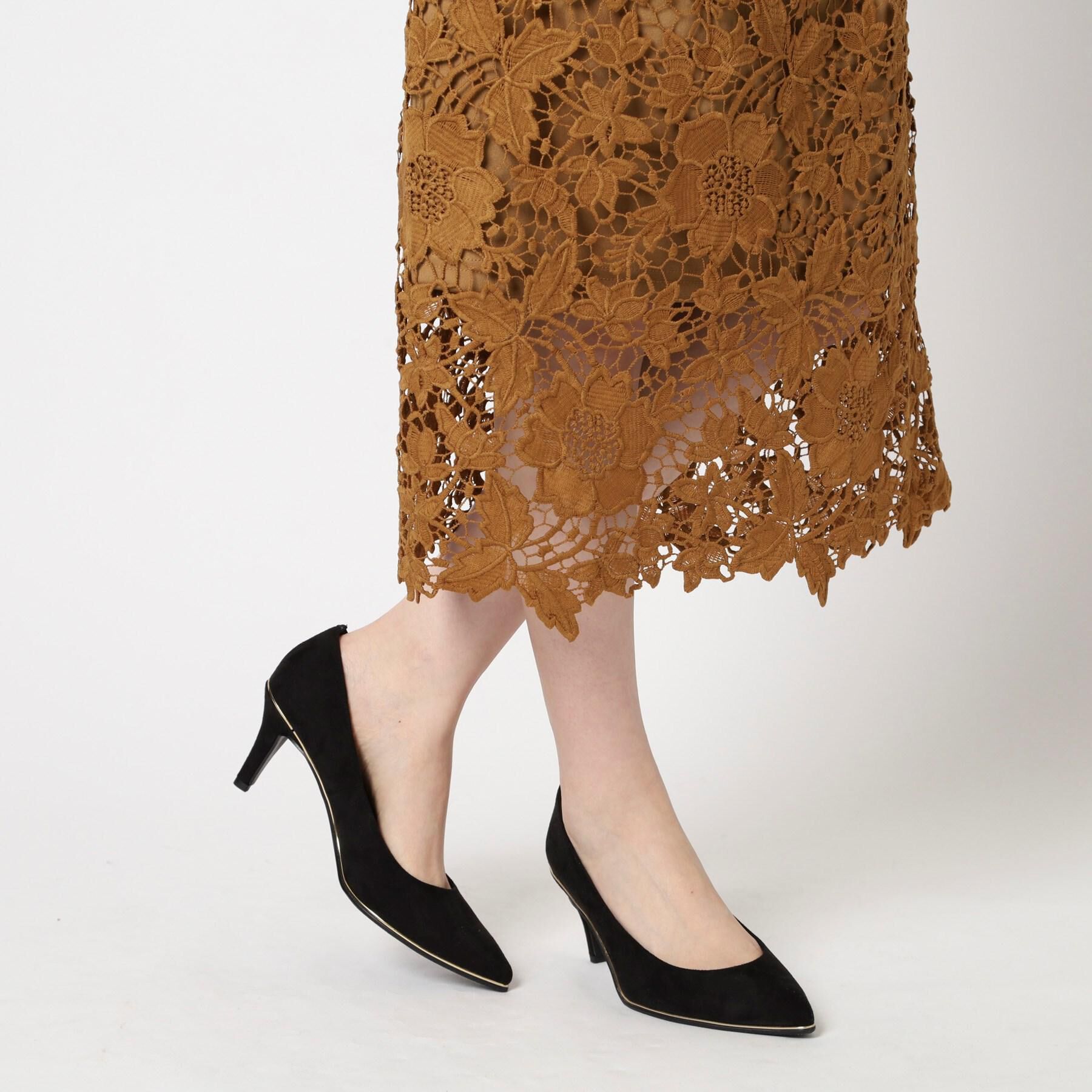 ESPERANZA「【12時間パンプス】約7.5㎝　歩きやすくて疲れにくい」|パンプス|ブラック(119)