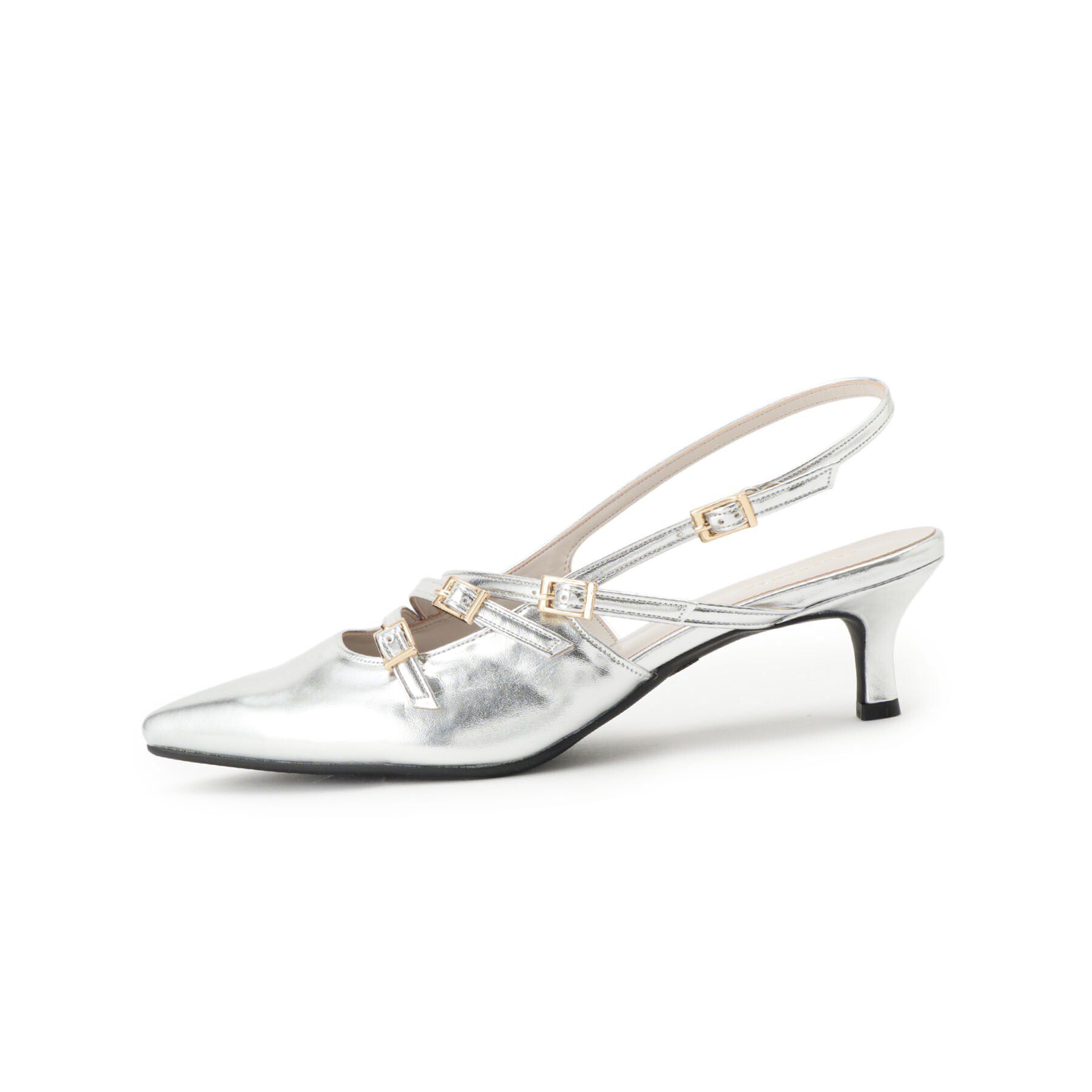 ESPERANZA「バックストラップミドルヒールパンプス」|パンプス|