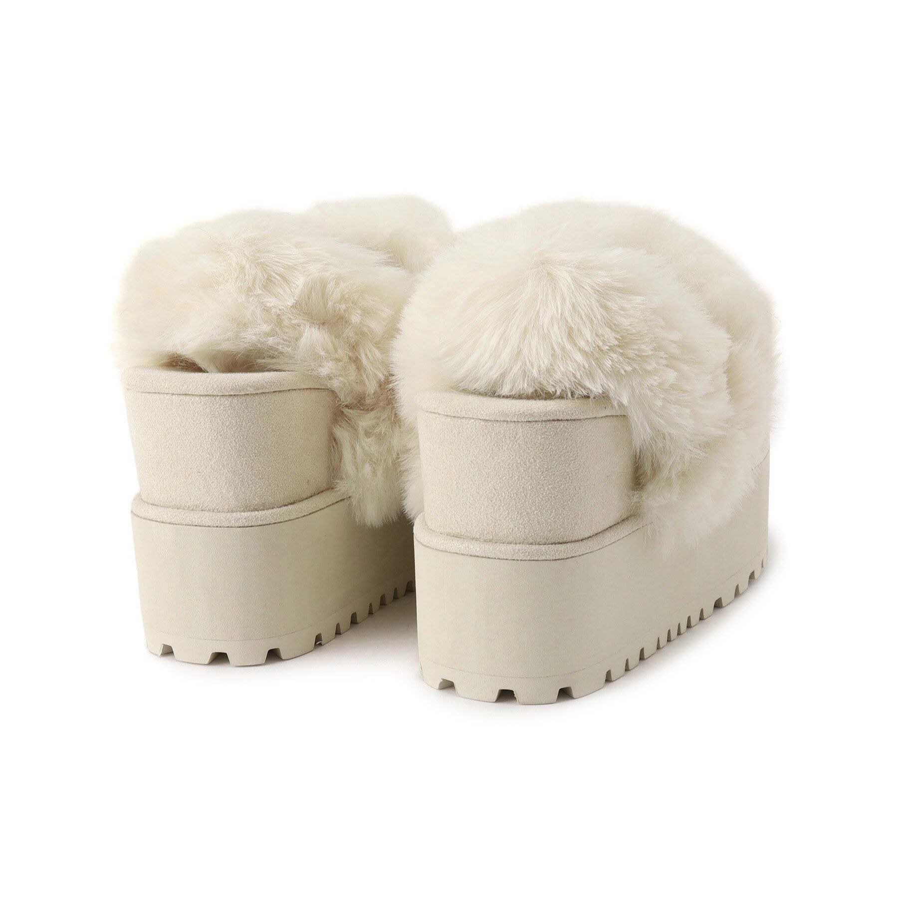 ESPERANZA「厚底2WAYフェイクムートンサボ」|ショートブーツ|