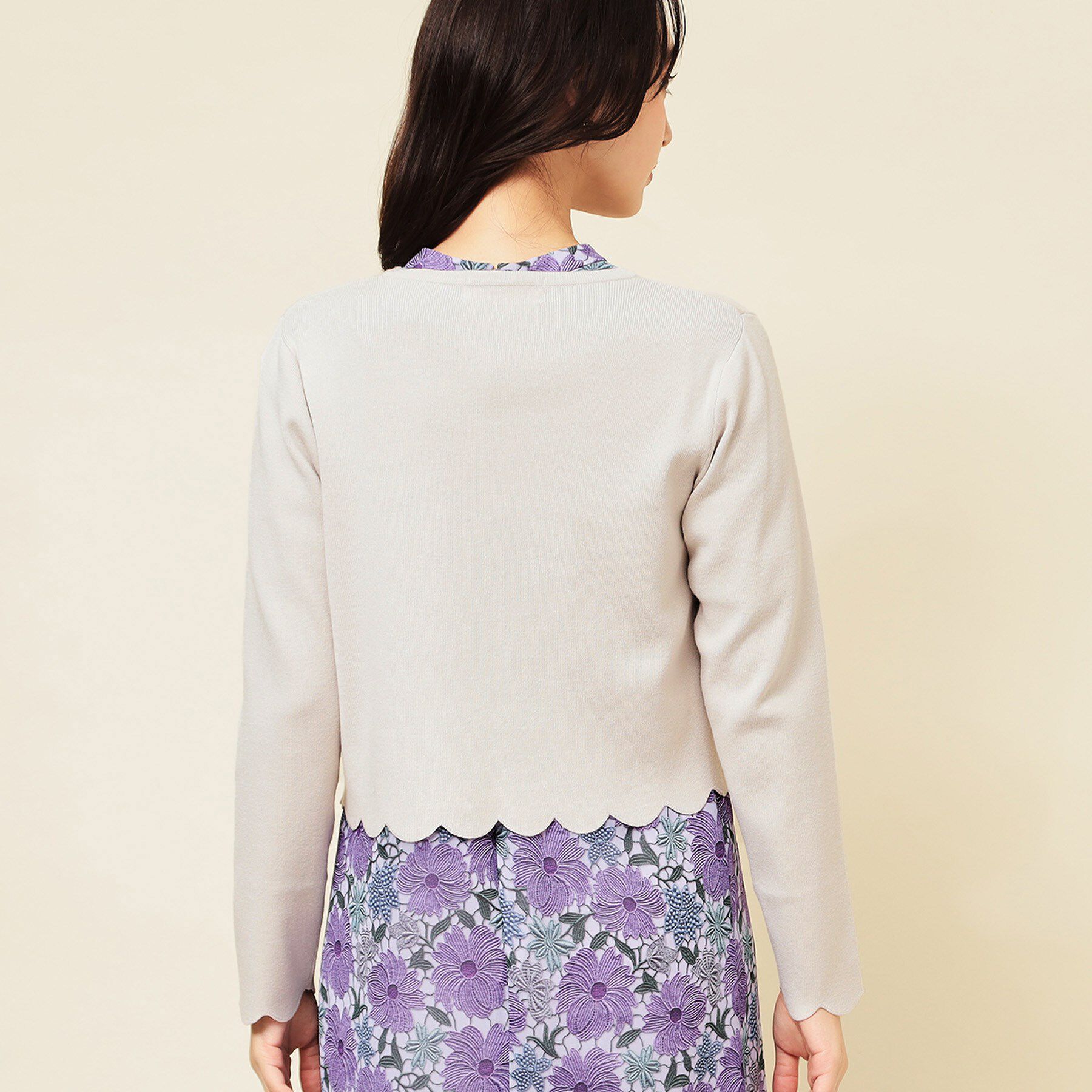 SunaUna「【4色展開／定番】スカラップボレロ」|カーディガン|